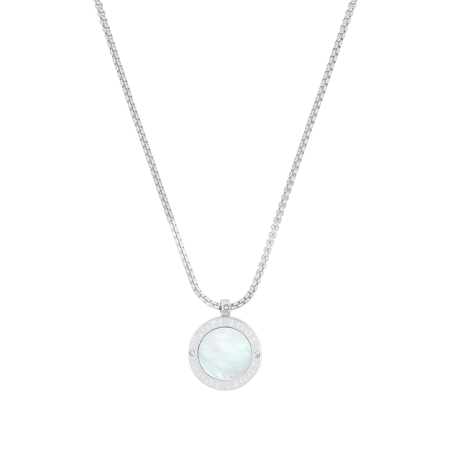 JOOP! Kette mit Anhänger »Kreis« mit Zirkonia (synth.)