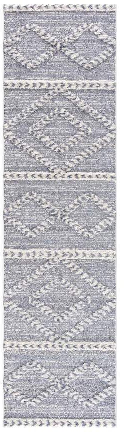 Carpet City Hochflor-Teppich »Focus 3022«, rechteckig, 20 mm Höhe, Läufer, Boho, Hochtief-Muster/ 3D-Effekt, für Wohnzimmer, Schlafzimmer