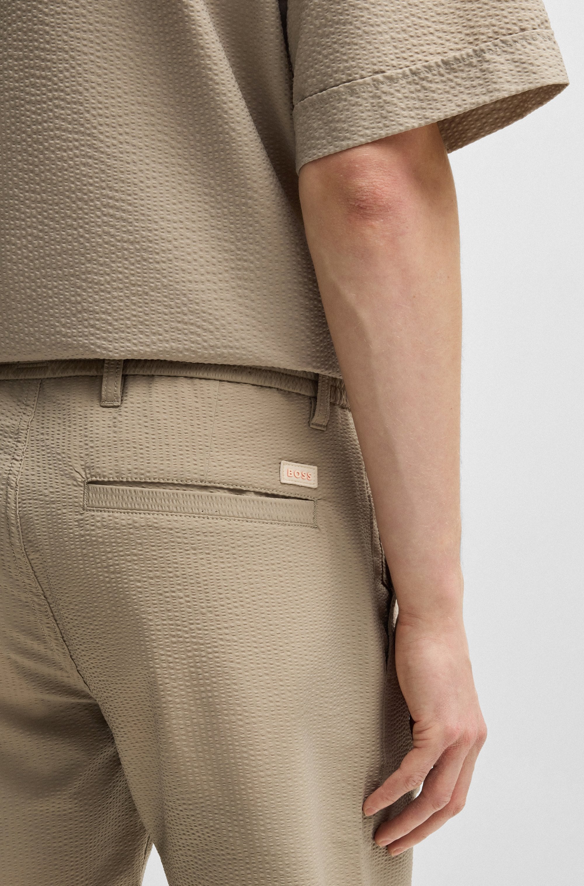 BOSS ORANGE Chinoshorts »tapered DS«, mit Kordelzug