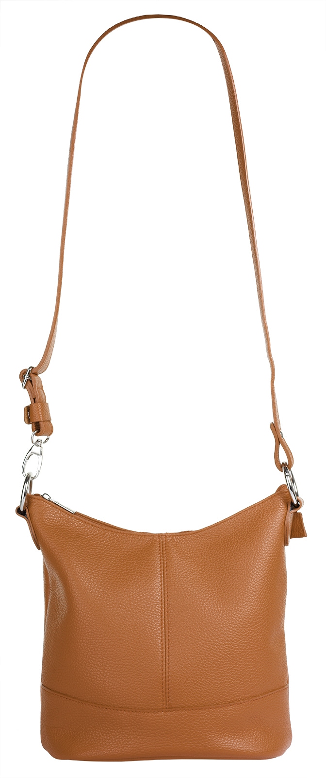 Cluty Umhängetasche, echt Leder, Made in Italy