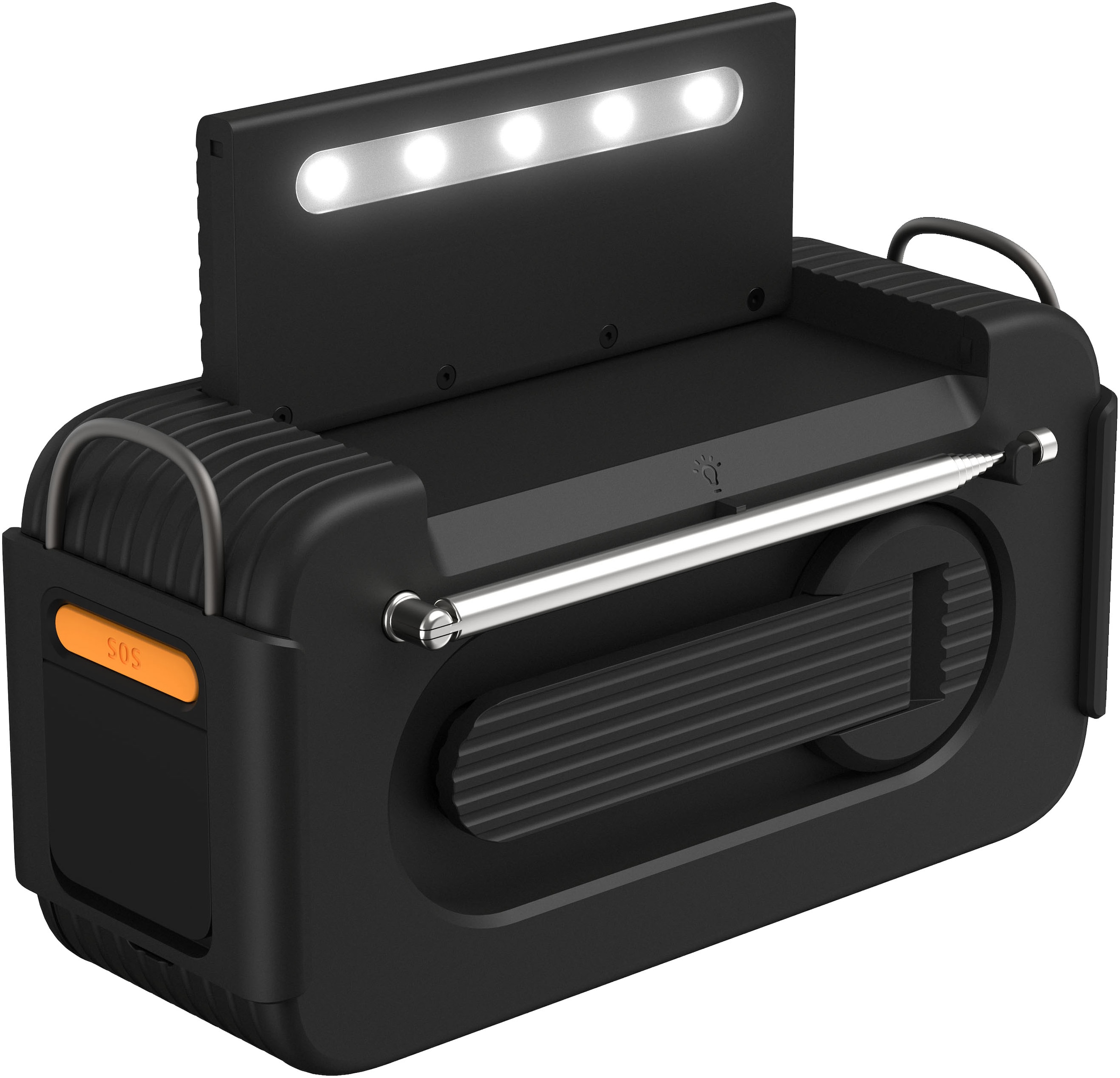 Philips Notfallradio »TAR3500/00« ( AM-Tuner | FM-Tuner 3 W) Kurbelradio, LED-Leuchte, lauter SOS-Alarm mit Blinkleuchte, USB-A