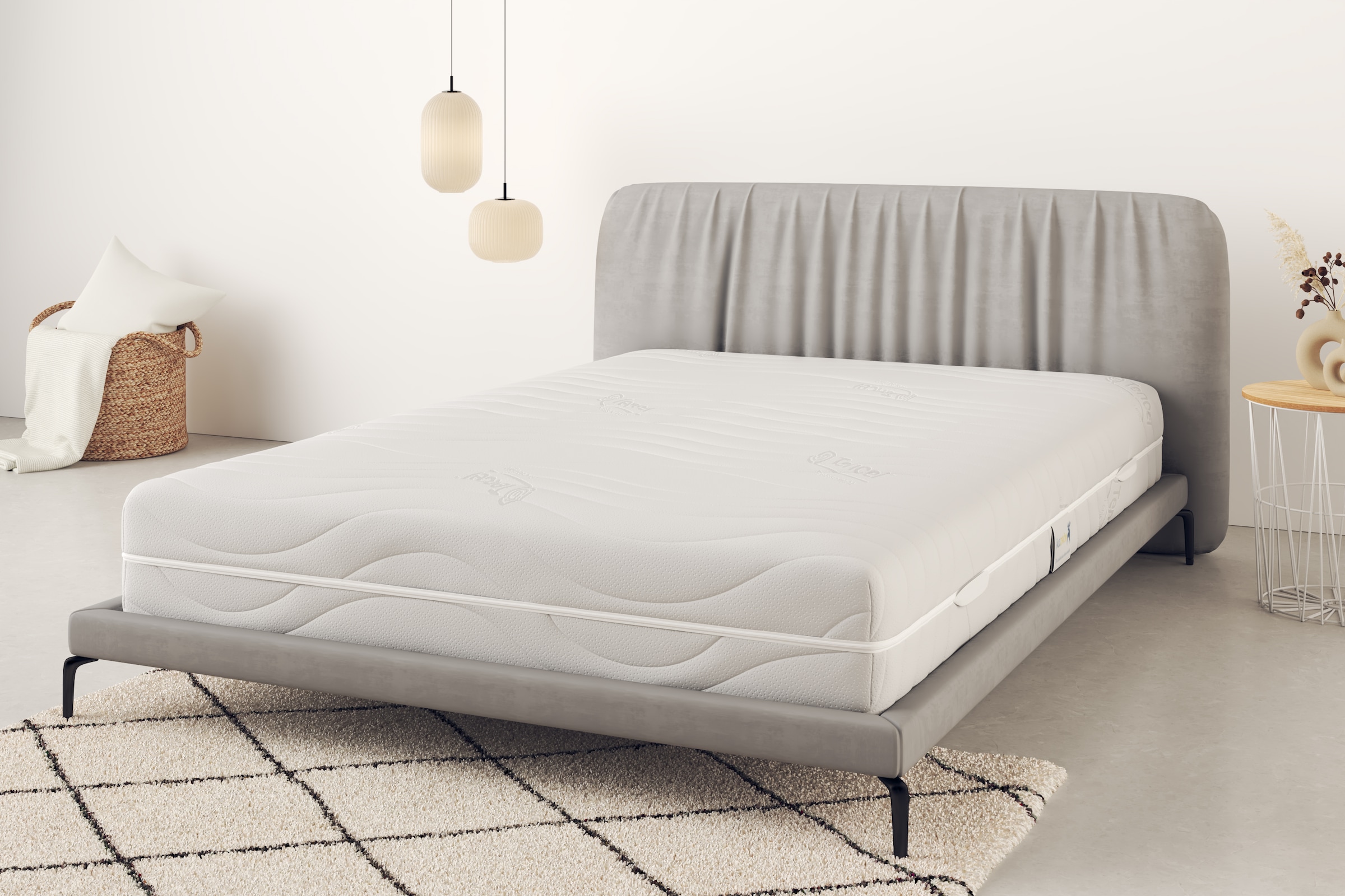 Älgdröm Hybridschaum-Matratze »Tornby Premium, 7-Zonen Matratze 90x200, 140x200 & mehr«, 28 cm hoch, Raumgewicht: 39 kg/m³, (1 St., 1-tlg.), Wendematratze in 3 Festigkeiten, ergonomisch, atmungsaktiv