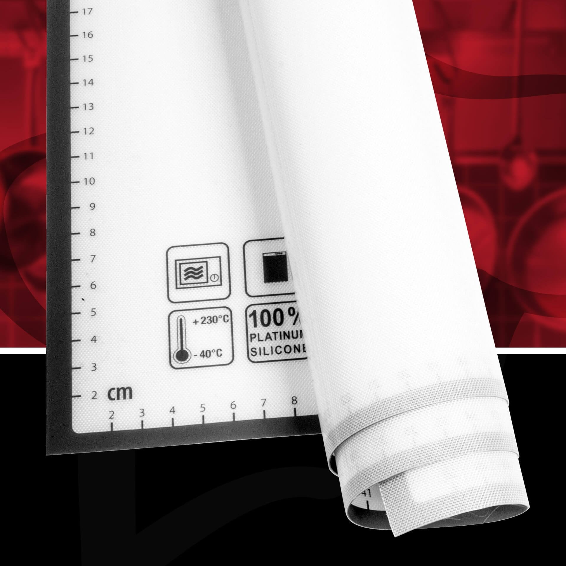 FMprofessional Ausrollmatte »Silikonbackmatte aus hochwertigem Silikon« Antihaft, für Backofen & Mikrowelle