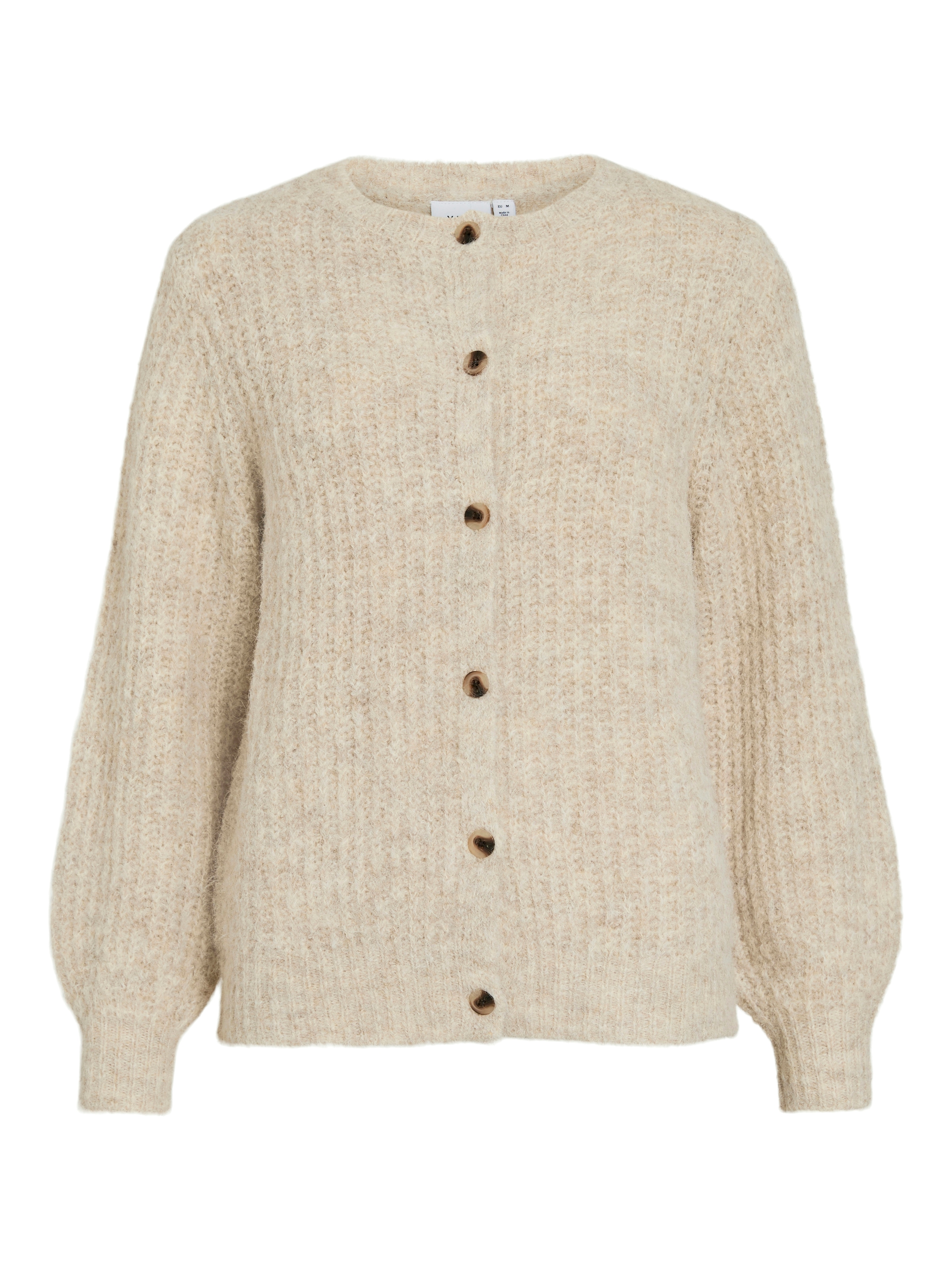 Vila Strickjacke »VILAMPE O-NECK L/S KNIT CARDIGAN-NOOS« Materialmix, regular fit