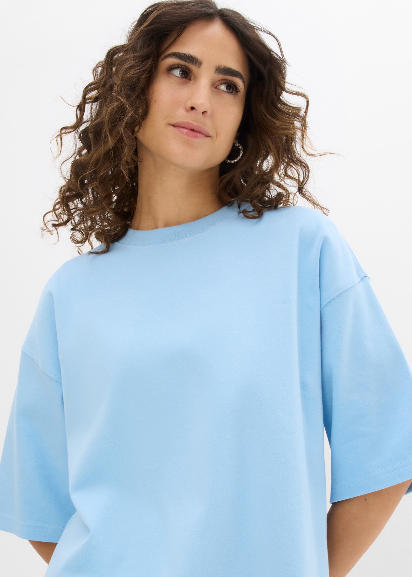 bonprix Oversize-Shirt mit Oversize-Schnitt, aus schwerer Baumwolle, in Größen bis XXL