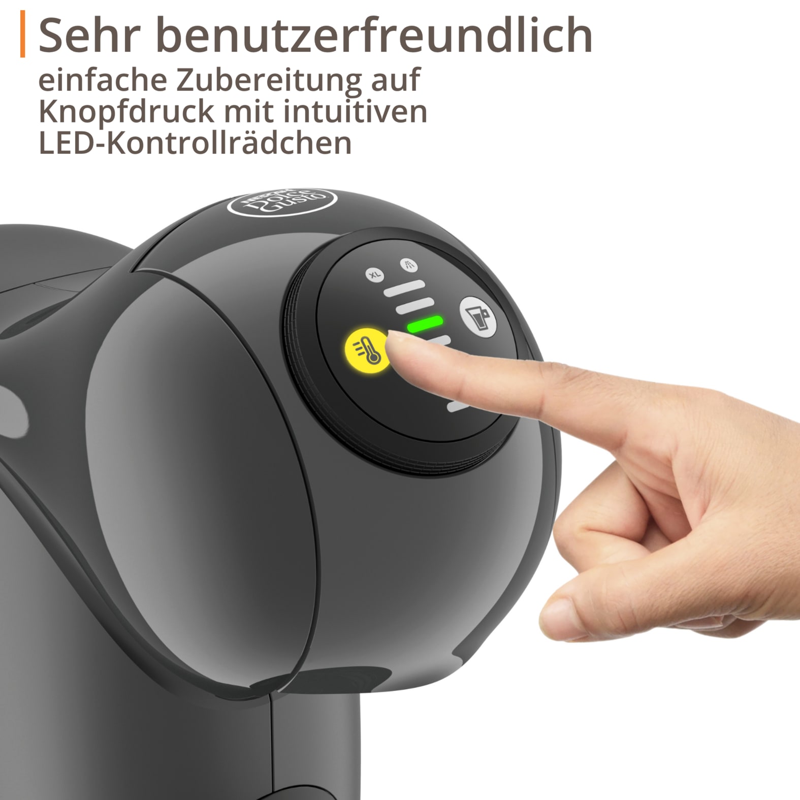 NESCAFÉ® Dolce Gusto® Kapselmaschine »KP243B Genio S, 15 Bar, ultra-kompakt, Hochdruck«