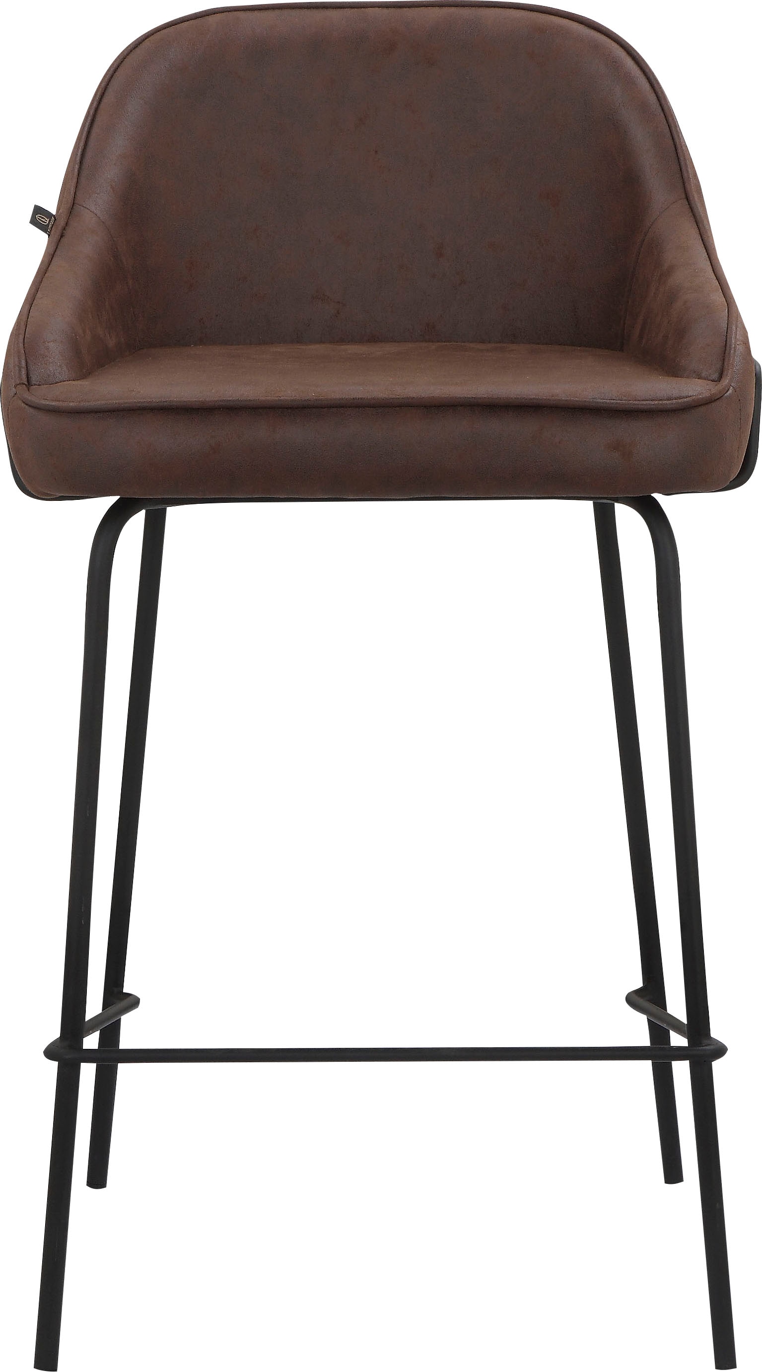 Leonique 4-Fußstuhl »Puant«, 2 St., Luxus-Microfaser, mit Stoff aus Polyester/recyceltem Polyester, Sitzhöhe 65 cm