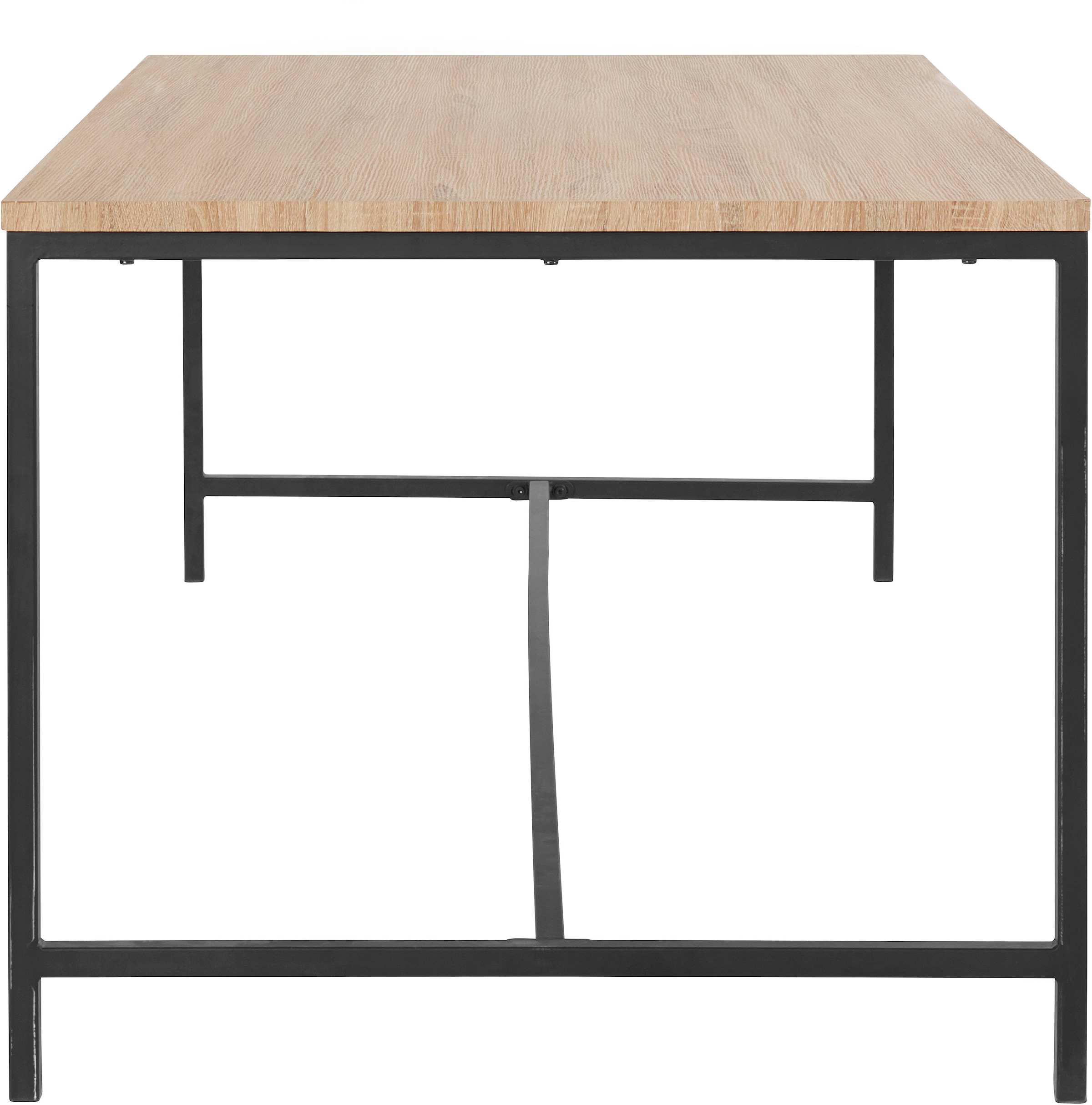 andas Esstisch »Vadum«, (1 St.), mit Tischplatte in einer Holzoptik und fühlbare Struktur, Höhe 76 cm