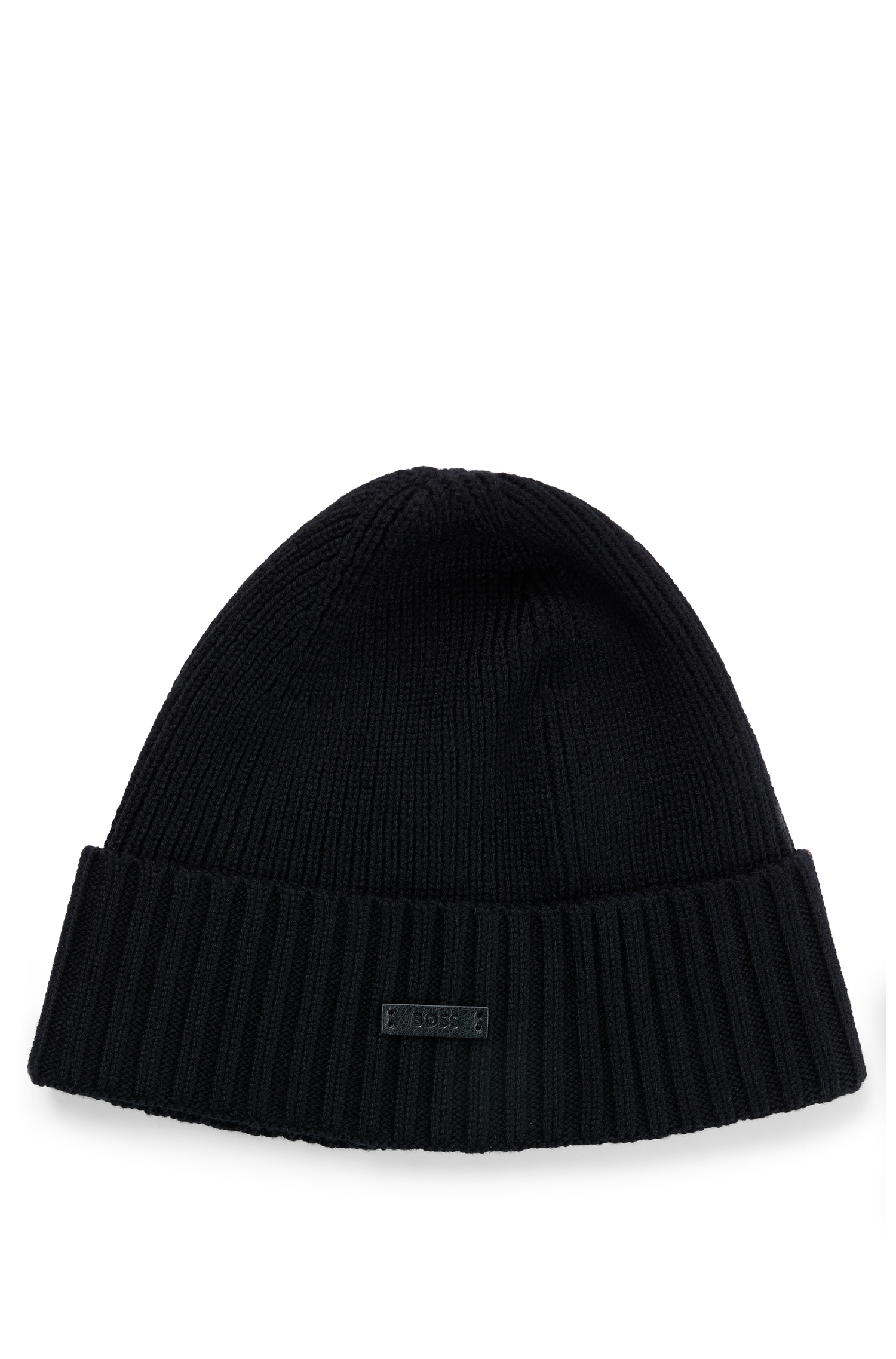 BOSS Beanie »Fati« aus Rippenstrick