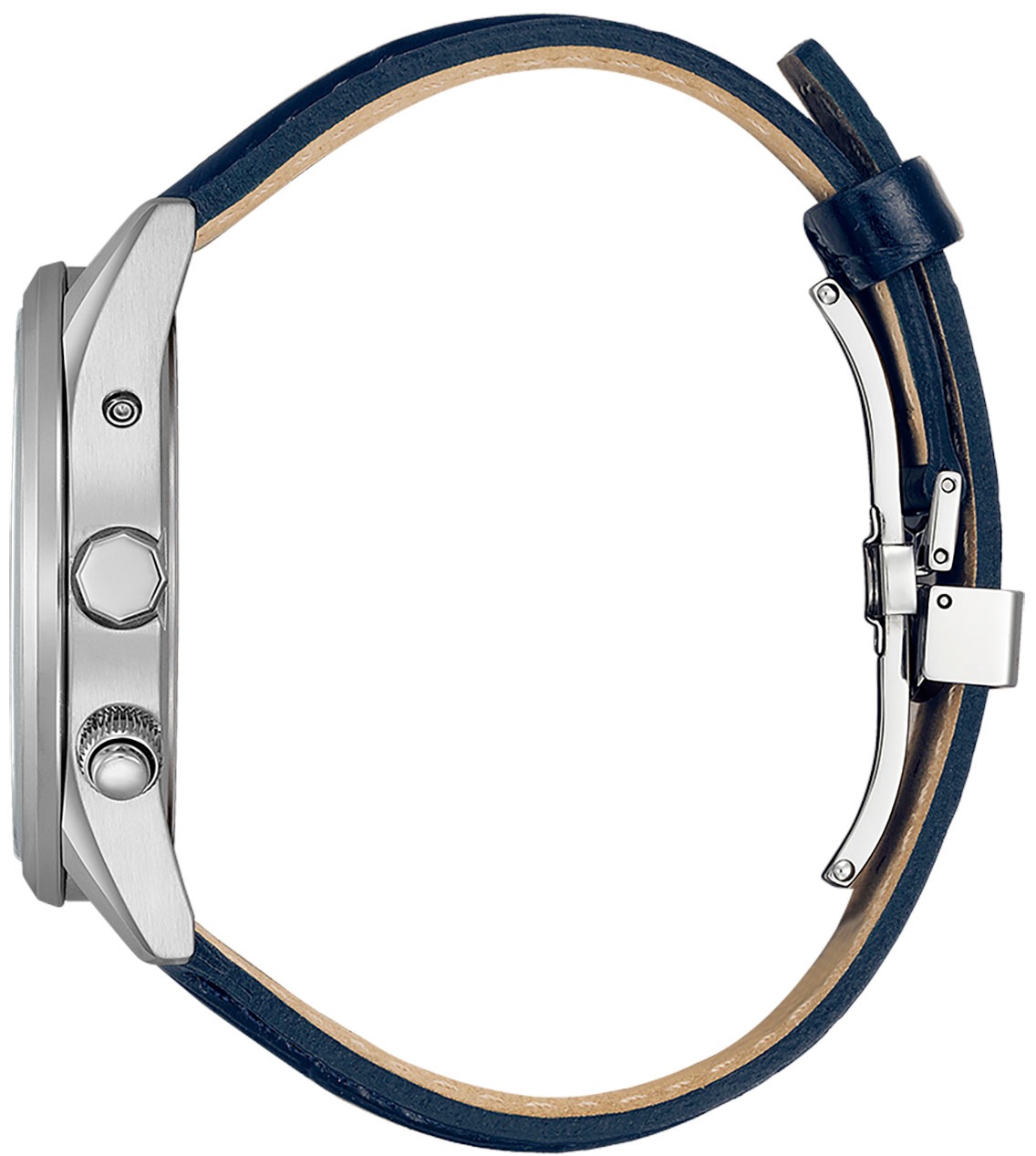 Citizen Funkuhr, Armbanduhr, Herrenuhr, Solar, Lederarmband, Saphirglas, Datum