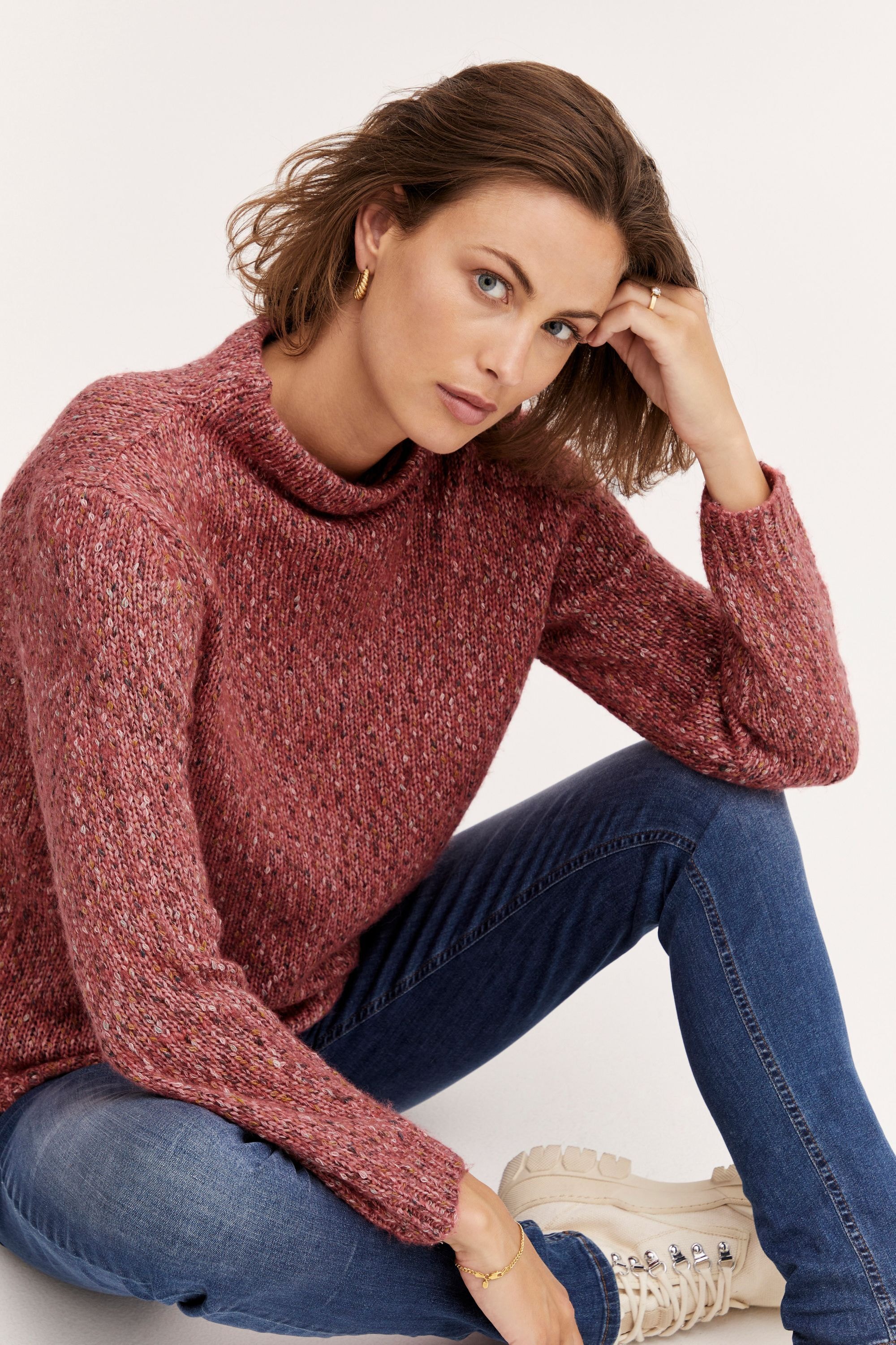 fransa Strickfleece-Pullover »Strickpullover FRSpot«