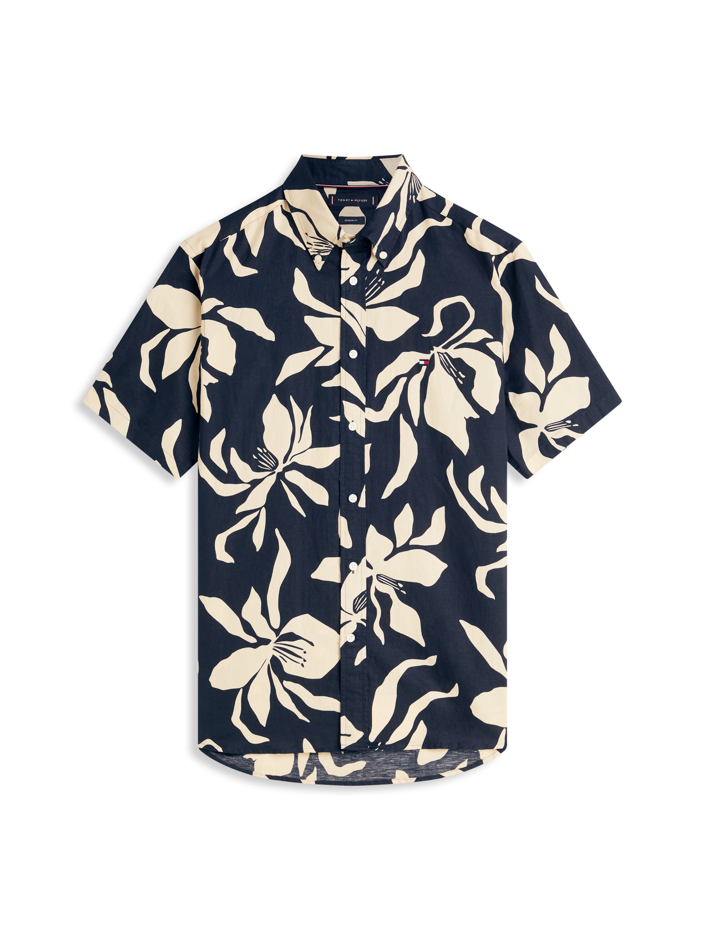 Tommy Hilfiger Kurzarmhemd »LINEN BLEND FLOWER PRINT« aus Leinenmix, regular fit