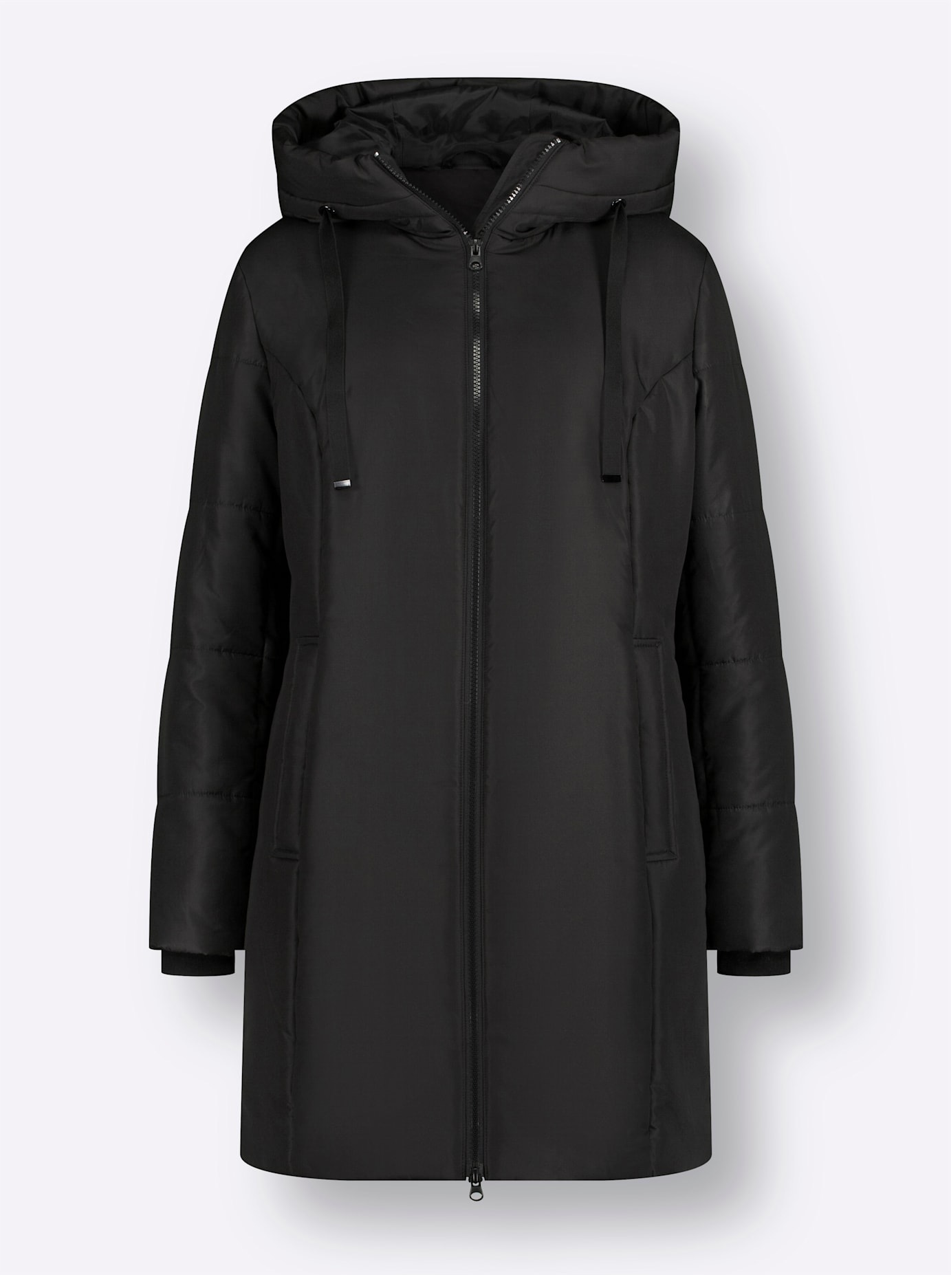 Classic Basics Langjacke, mit Kapuze