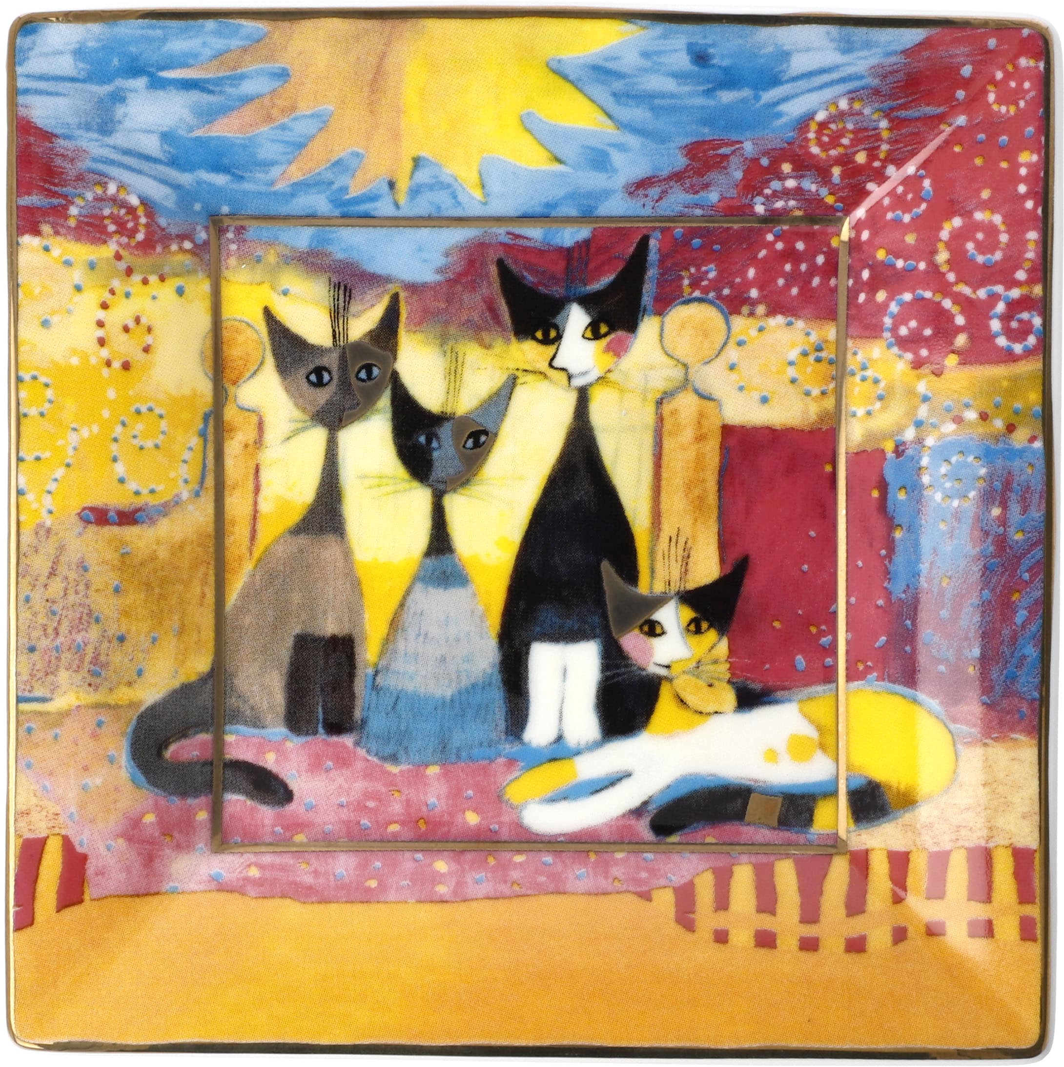 Goebel Schale »Rosina Wachtmeister - "Macchia e amici"«, 1 tlg., aus Fine China-Porzellan, hochwertige Kunstreproduktion