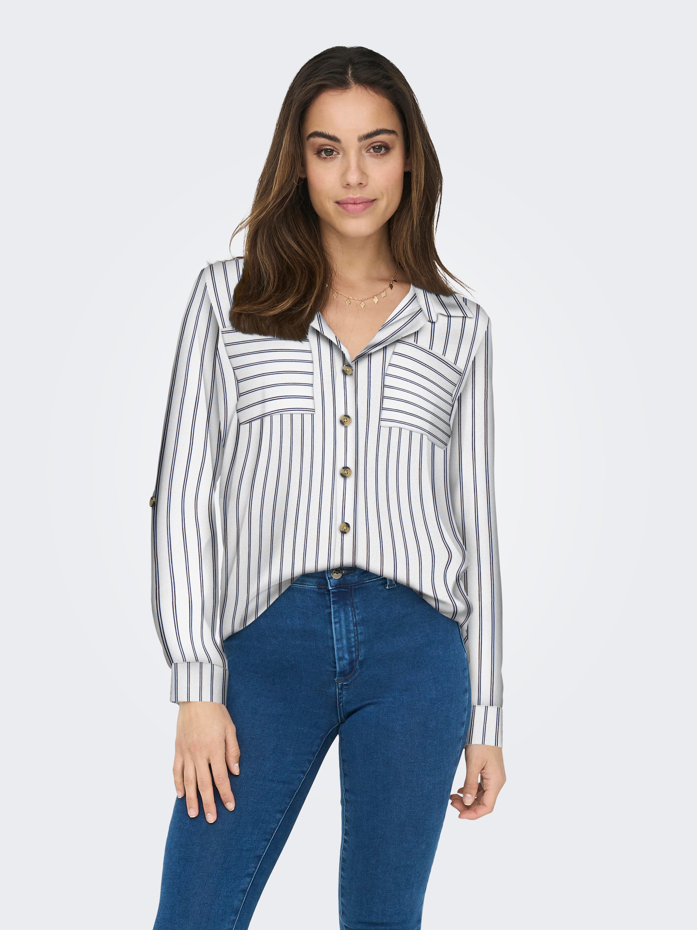 ONLY Hemdbluse »ONLYASMIN SHIRT L/S WVN NOOS«