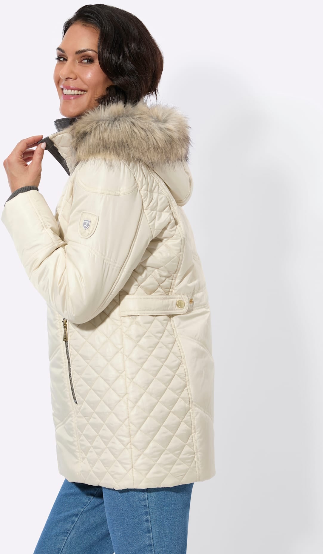 Casual Looks Steppjacke mit Kapuze