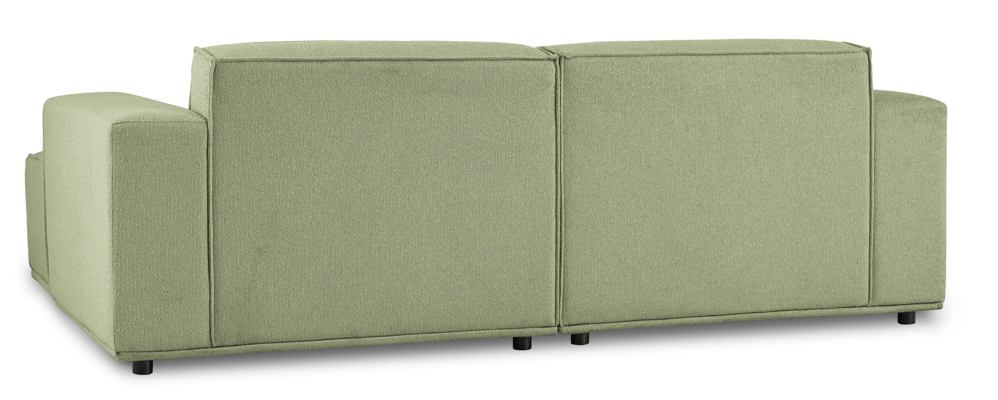 Home affaire Ecksofa »Avelin, 228 cm, L-Form, Chenille, Struktur-Boucle«, mit Wellenunterfederung, Kedernaht, bodentief, Skandi-Design