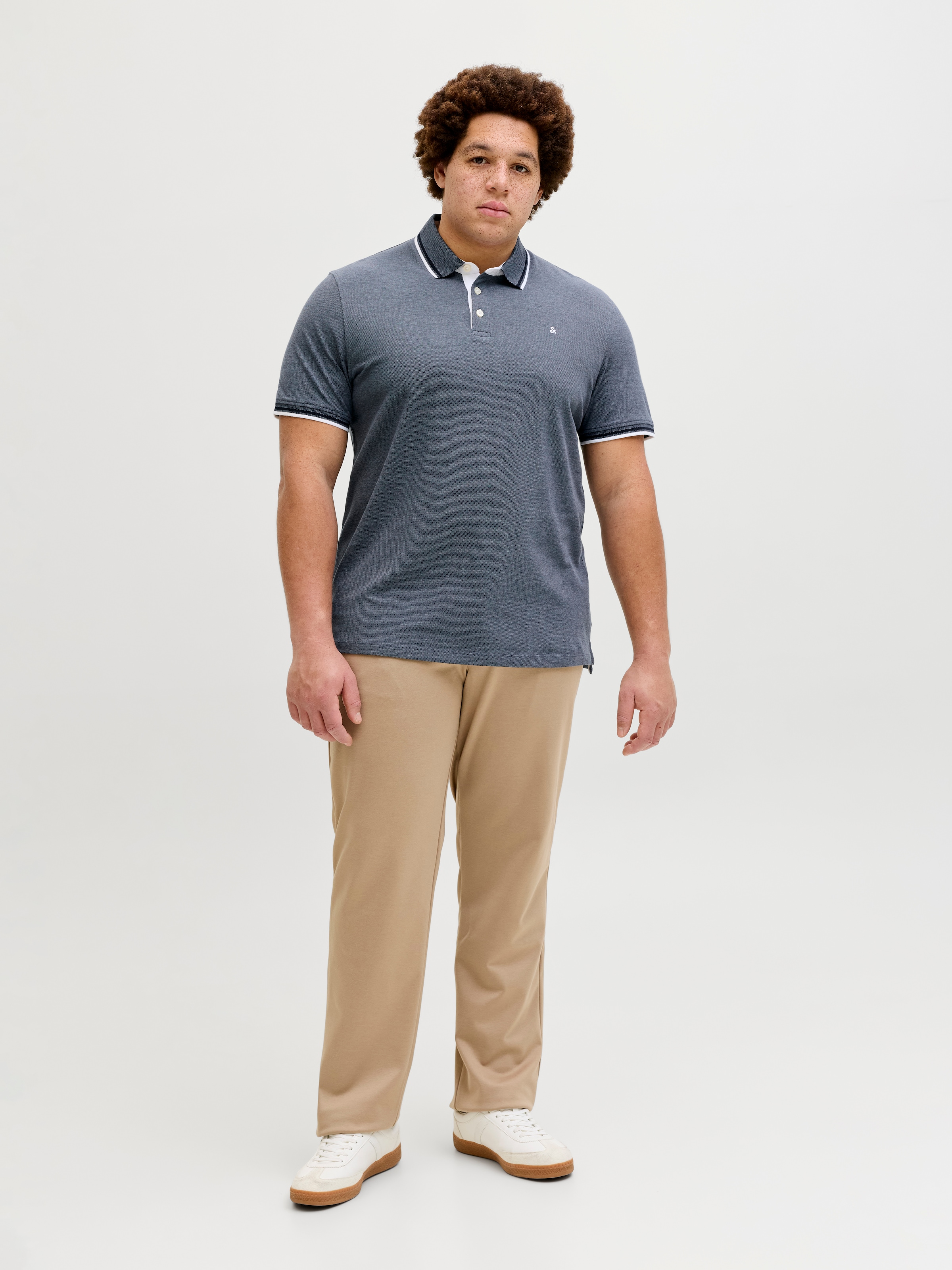Jack & Jones PlusSize »JJEPAULOS POLO SS NOOS PLS« Baumwolle, regular fit