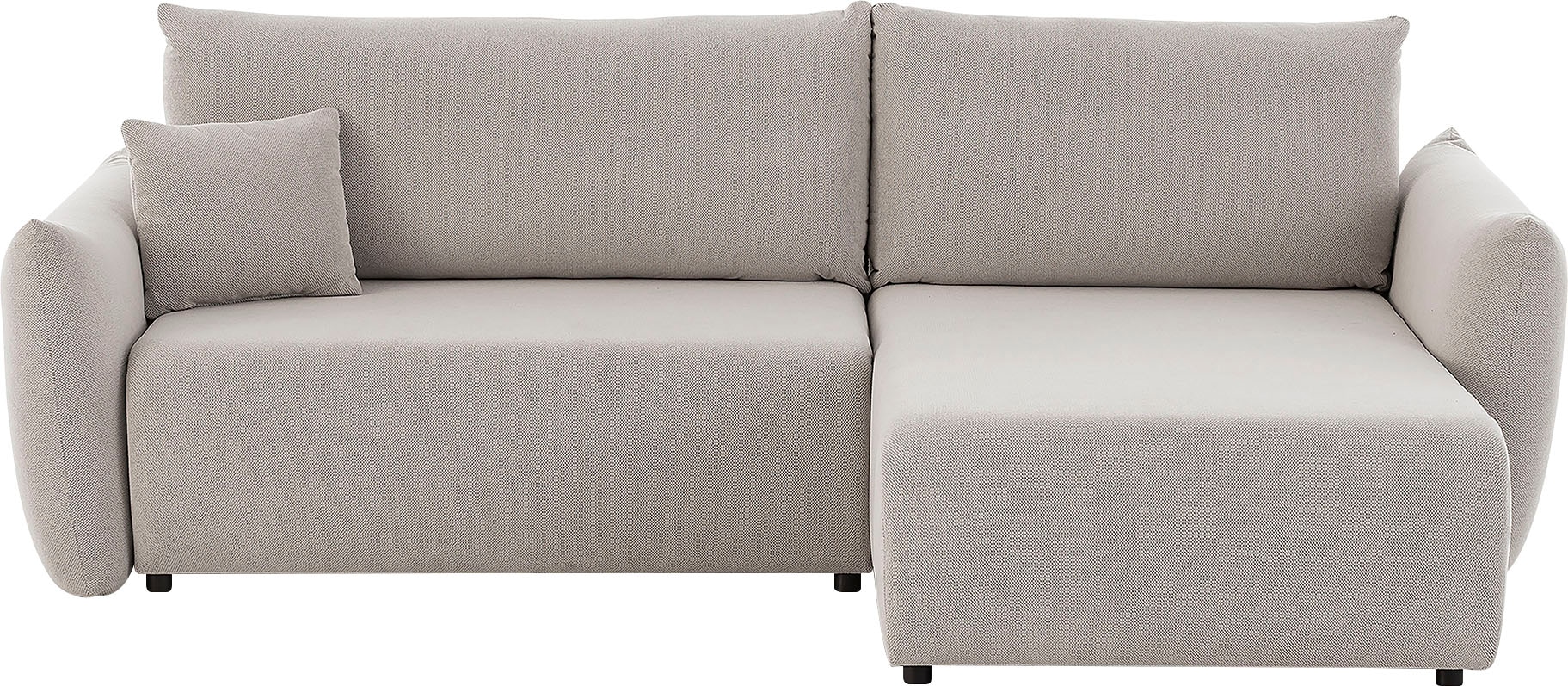 INOSIGN Ecksofa »MAVAS Schlafsofa mit Bettkasten, L-Form,« ca.257/127cm (Liegefläche 212/145 cm), Cord, Chenille, Struktur