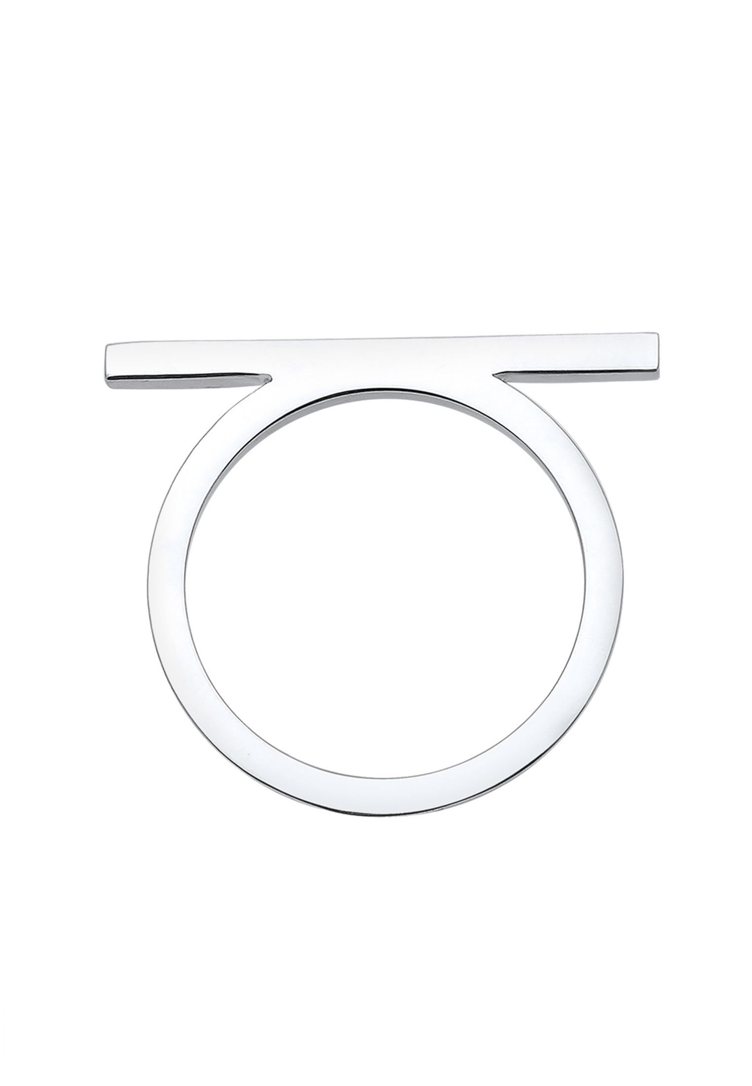 Elli Silberring »Ring Geo Minimal Trend Steg 925 Silber«