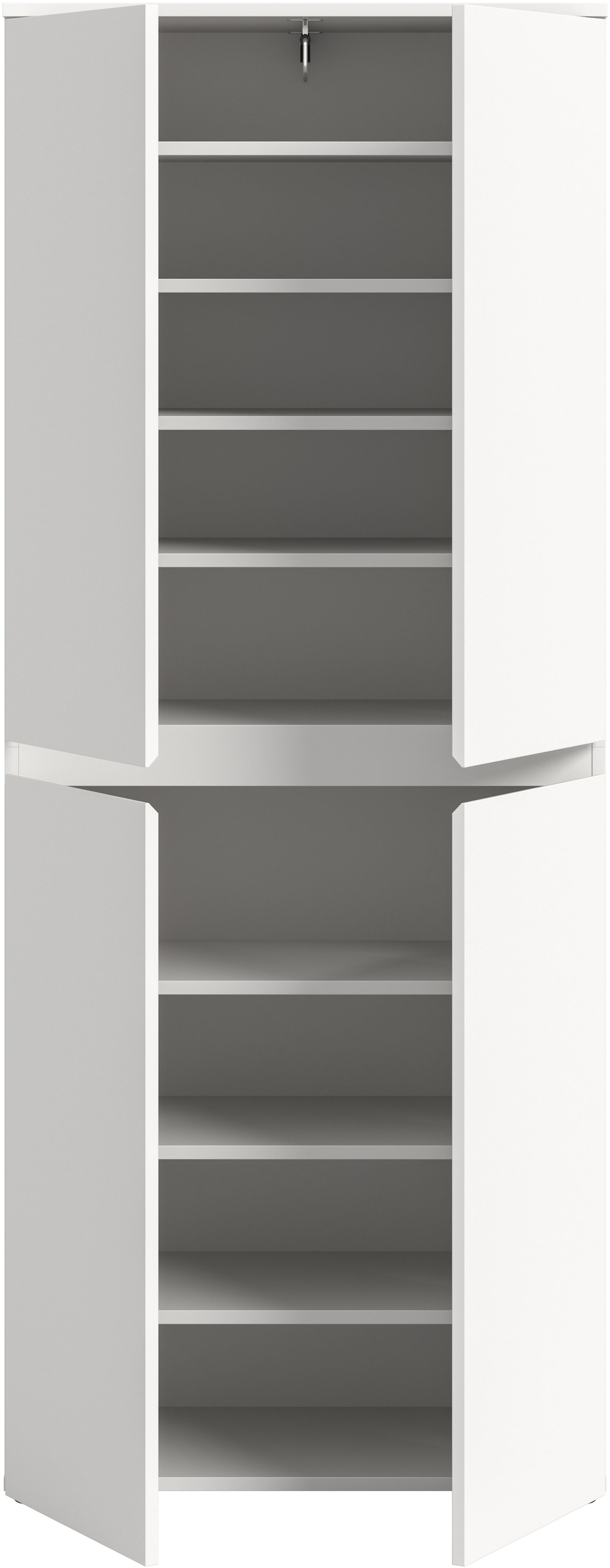 Home affaire Mehrzweckschrank »CIPELA, 70x175 cm, viel Stauraum, variable Einlegeböden, Kleiderstange« in vielen verschiedenen Trendfarben verfügbar, 1 Stk. tlg. Schuhschrank, Kleiderschrank, Universalschrank, Aktenschrank, Schrank