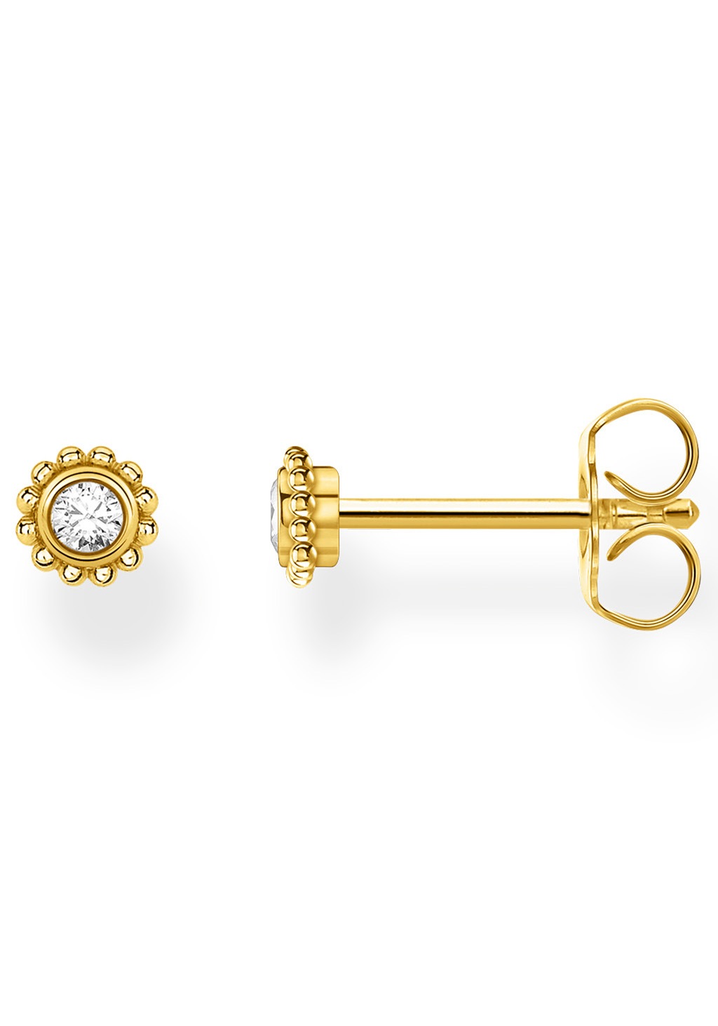 THOMAS SABO Single-Ohrstecker »Blume, H2137-414-14«, mit Zirkonia