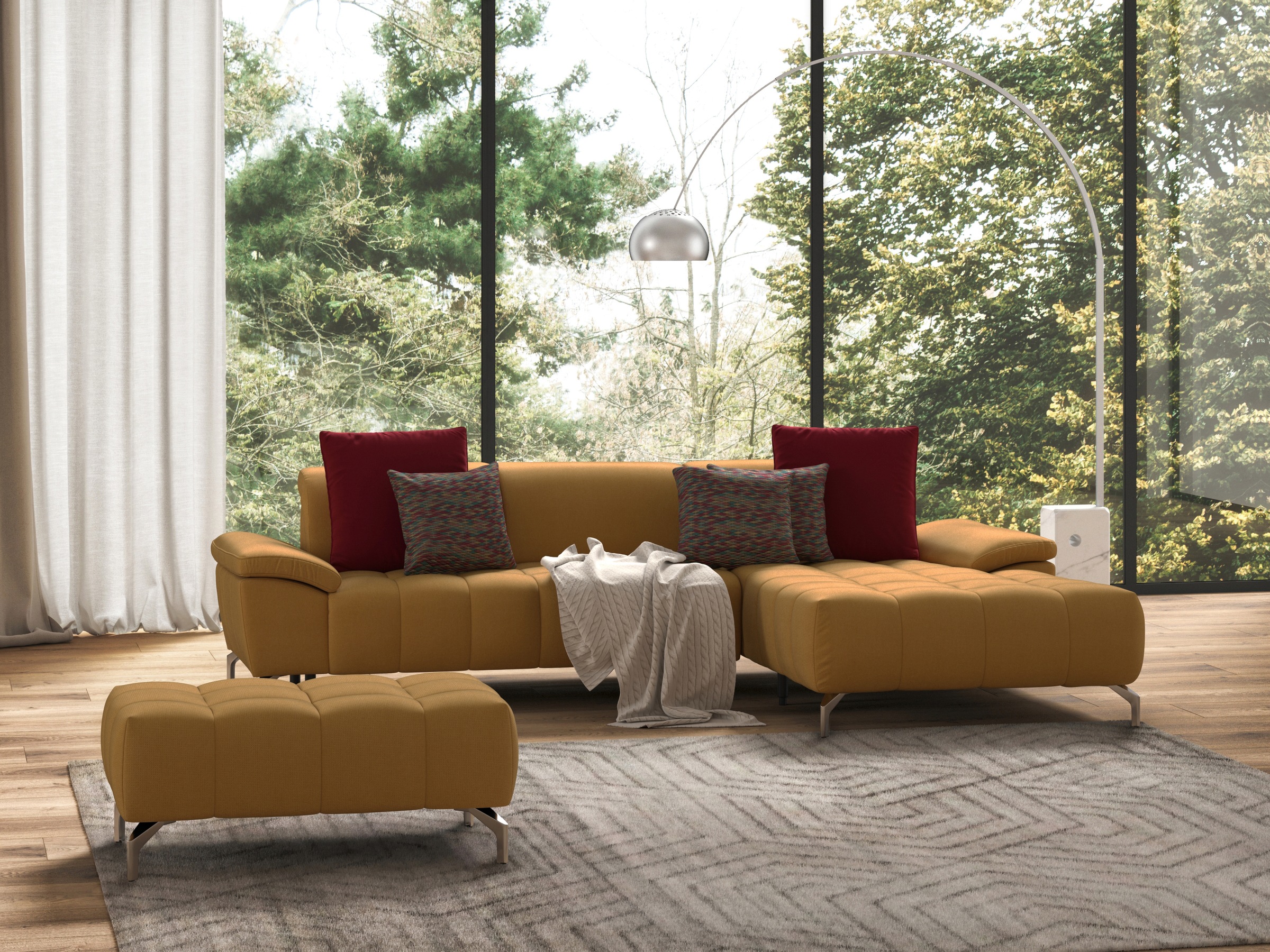 sit&more Hocker »Cool«, mit silberfarbenen Füßen