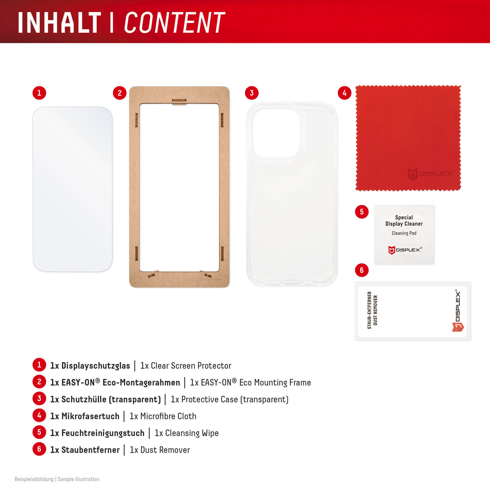 Displex Displayschutzglas »Real Glass Screen Protection inkl. Case«, für Samsung Galaxy S25 Ultra, Displayschutzfolie, Schutzfolie, Bildschirmschutz, kratz- & stoßfest