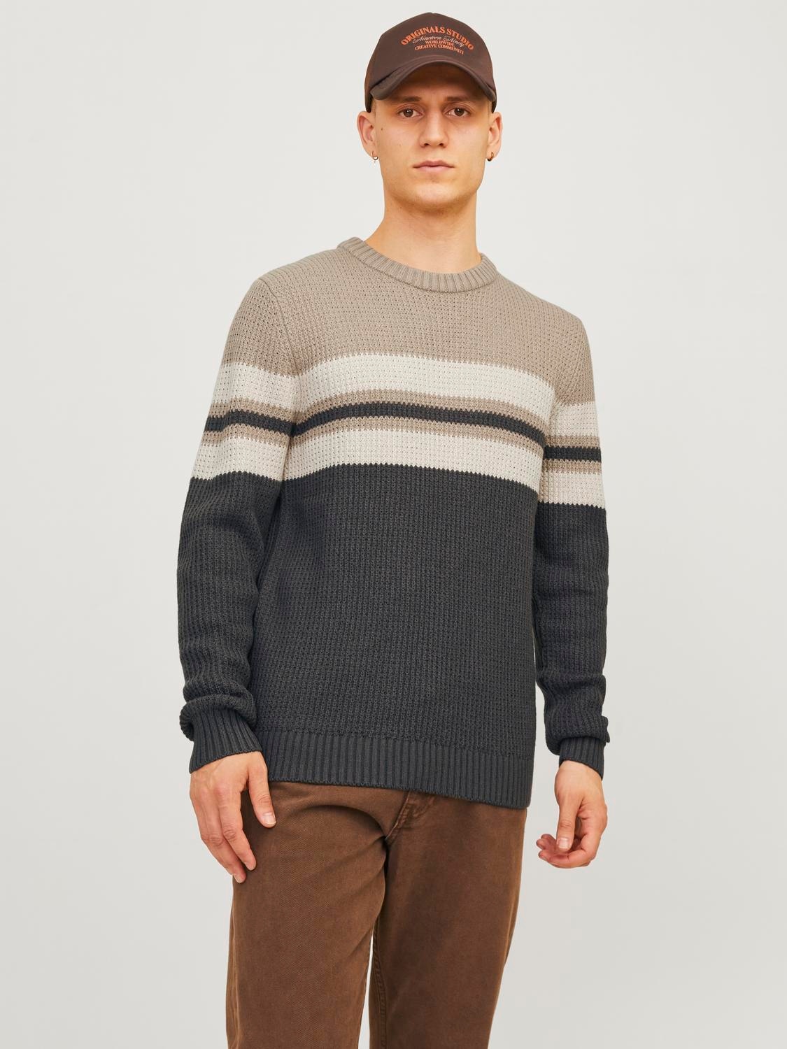 Rundhalspullover »JJSANDER KNIT CREW NECK«