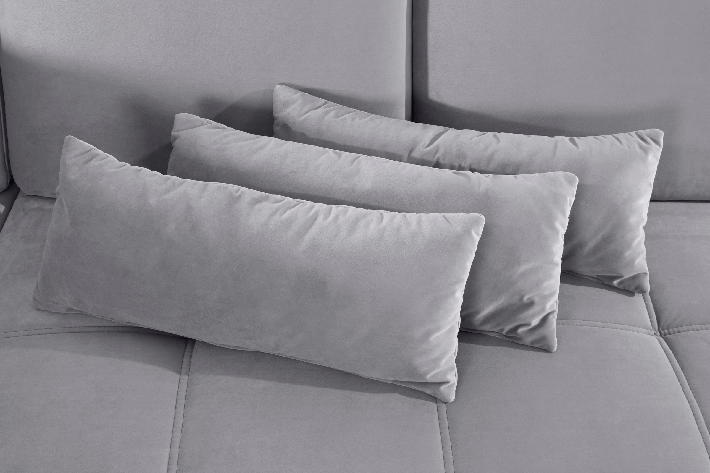 Places of Style Wohnlandschaft »Costello U-Form, mit Sitztiefenverstellung, Armteilverstellung und«, 3 Nierenkissen, optional Bettfunktion und Bettkasten