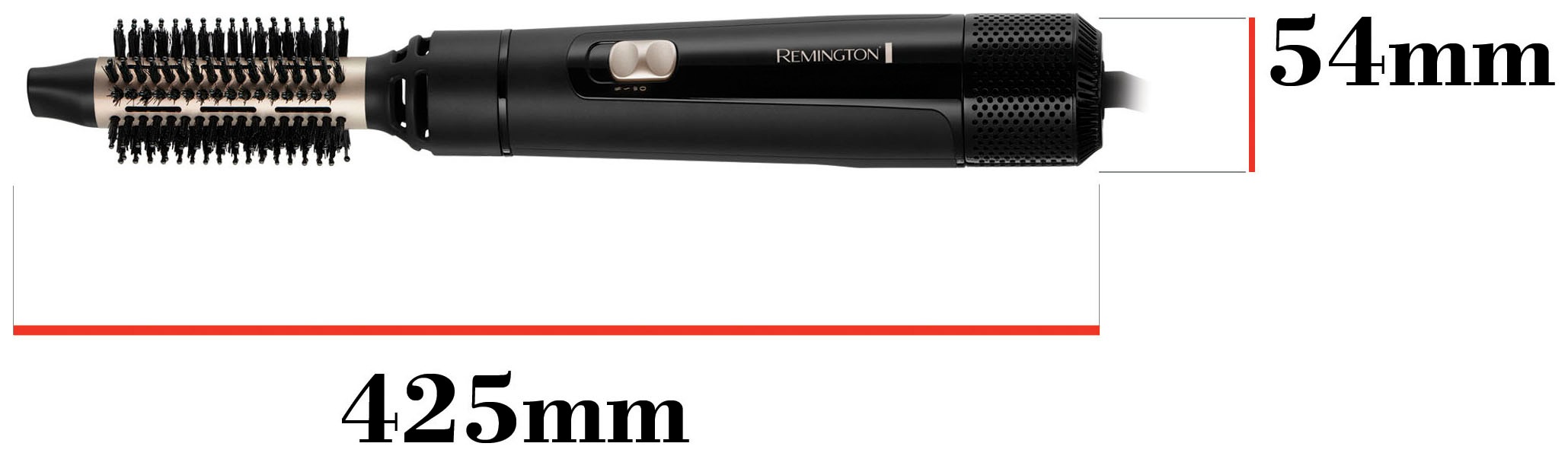 Remington Warmluftbürste »Blow Dry & Style AS7300«, 3 Aufsätze, 800 Watt (Airstyler / Rund-& Lockenbürste) für kurze-mittellange Haare