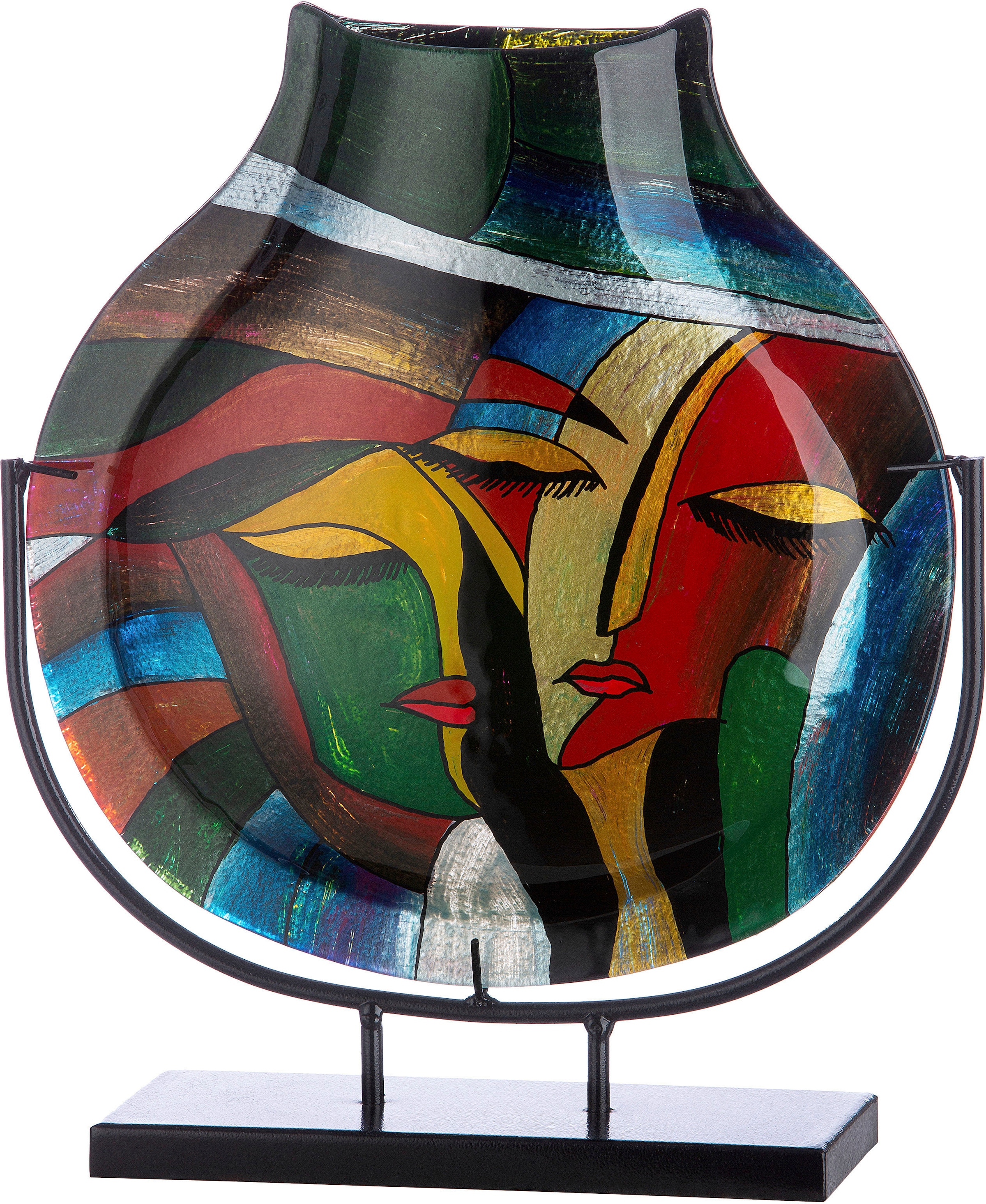 Casablanca by Gilde Dekovase »Vero«, (1 St.), dekorative Vase aus Glas, Dekoobjekt