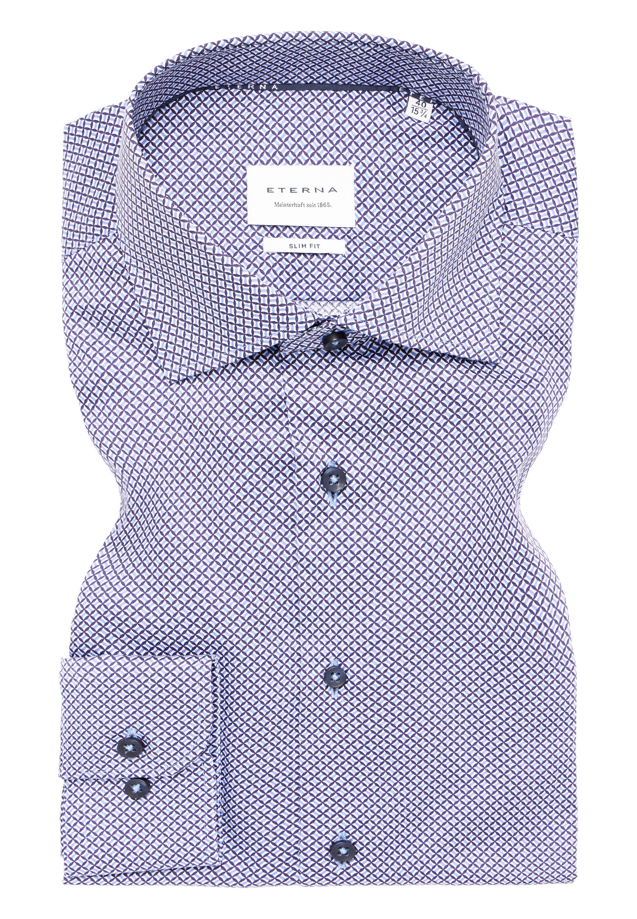 Eterna Langarmhemd »SLIM FIT«, NON IRON (bügelfrei)