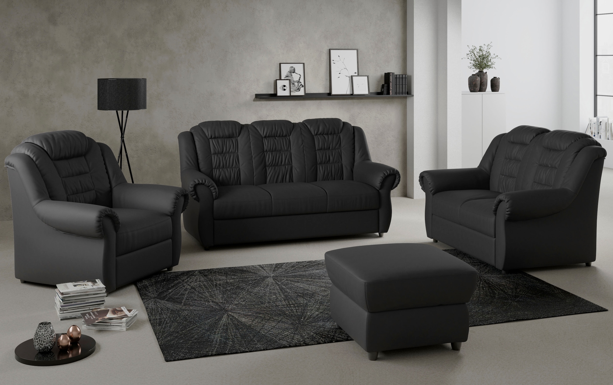 Home affaire 2-Sitzer »Boston« Sofa mit hoher Rückenlehne