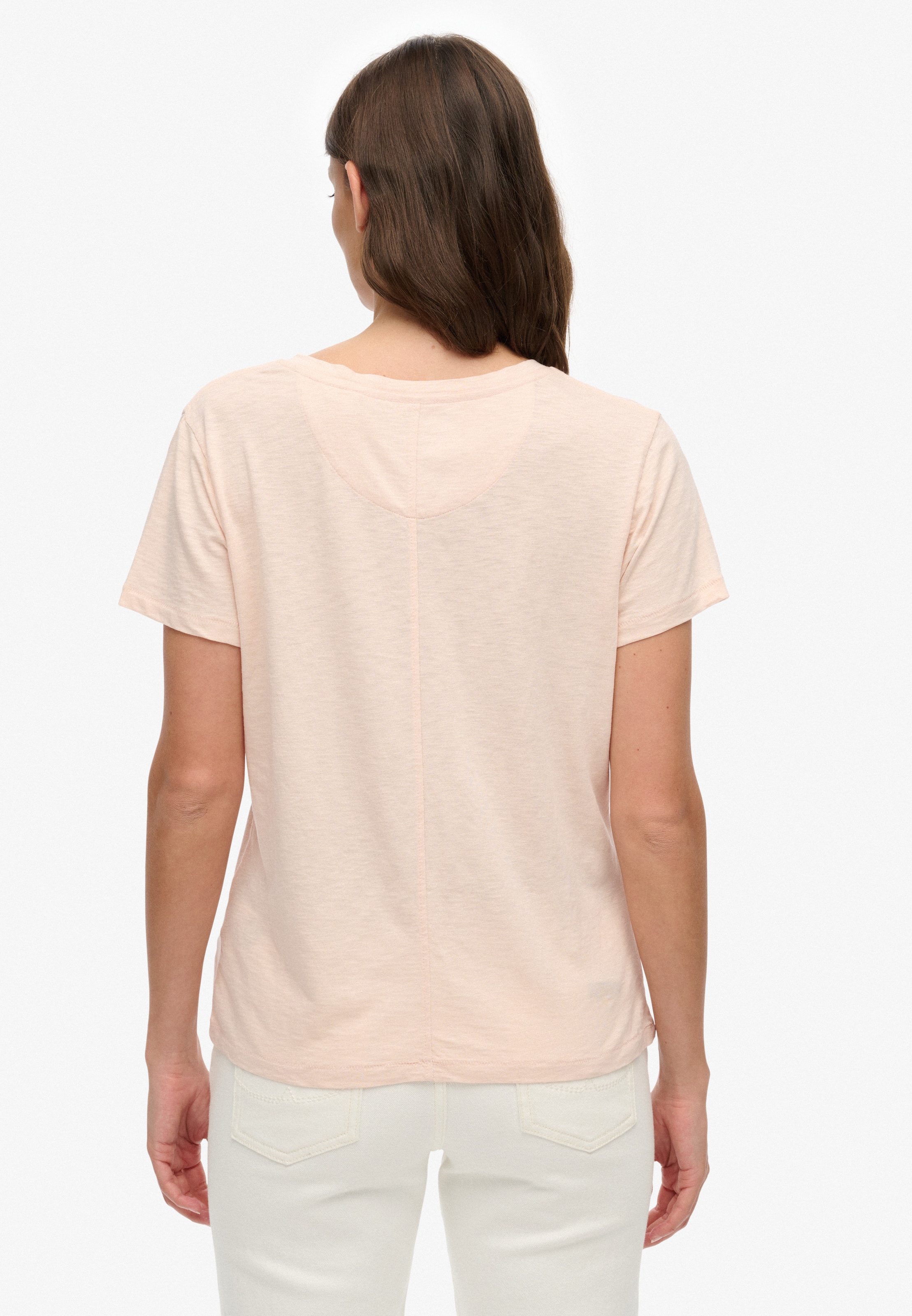Superdry T-Shirt »STUDIOS SLUB EMB VEE TEE« Baumwollmischung, relaxed fit