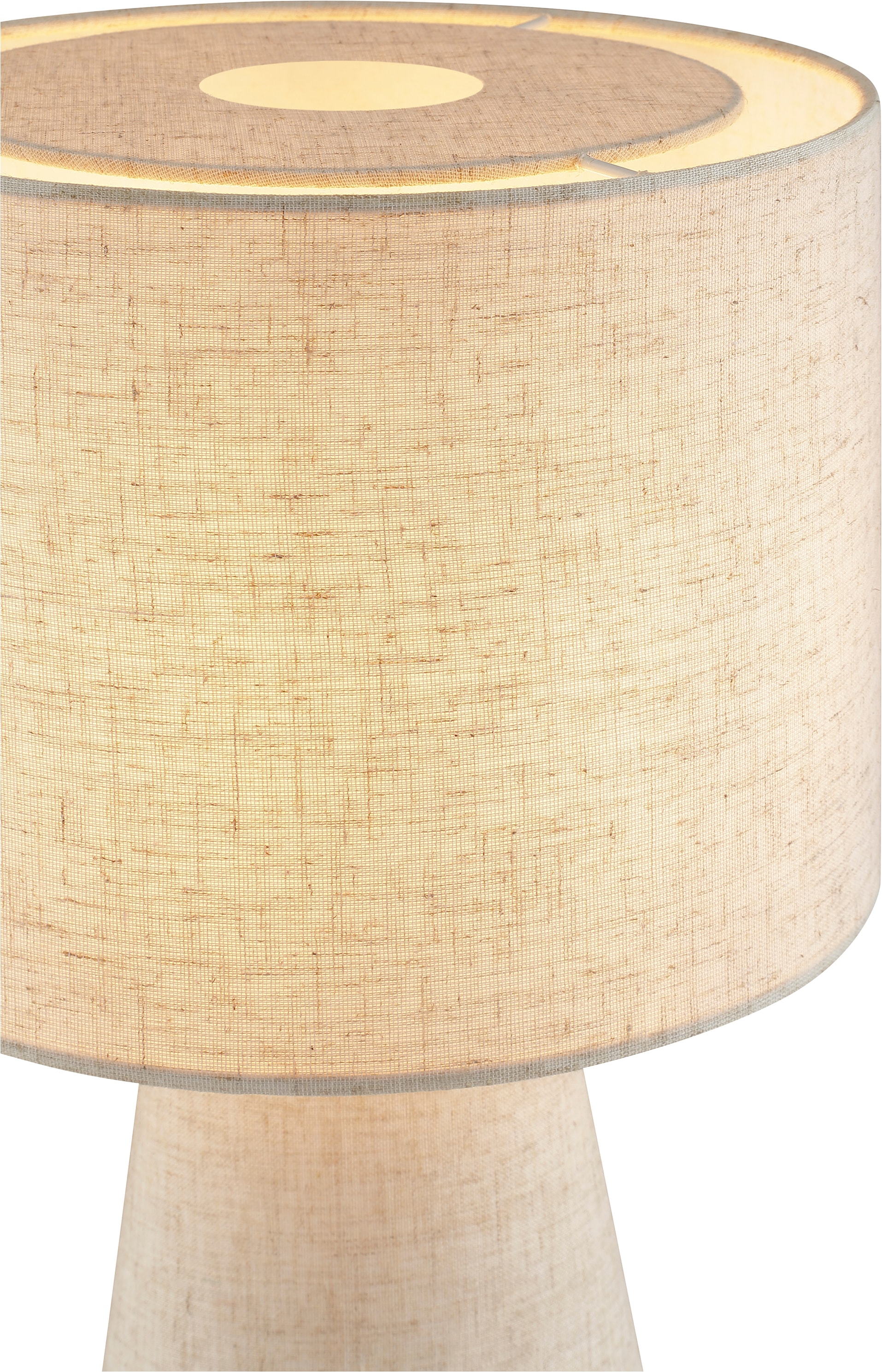 LeGer Home by Lena Gercke Tischleuchte »Lienne« E14 1 Stk. Höhe 45 cm, Ø 25 cm, E14, Textilschirm, Schnurzwischenschalter