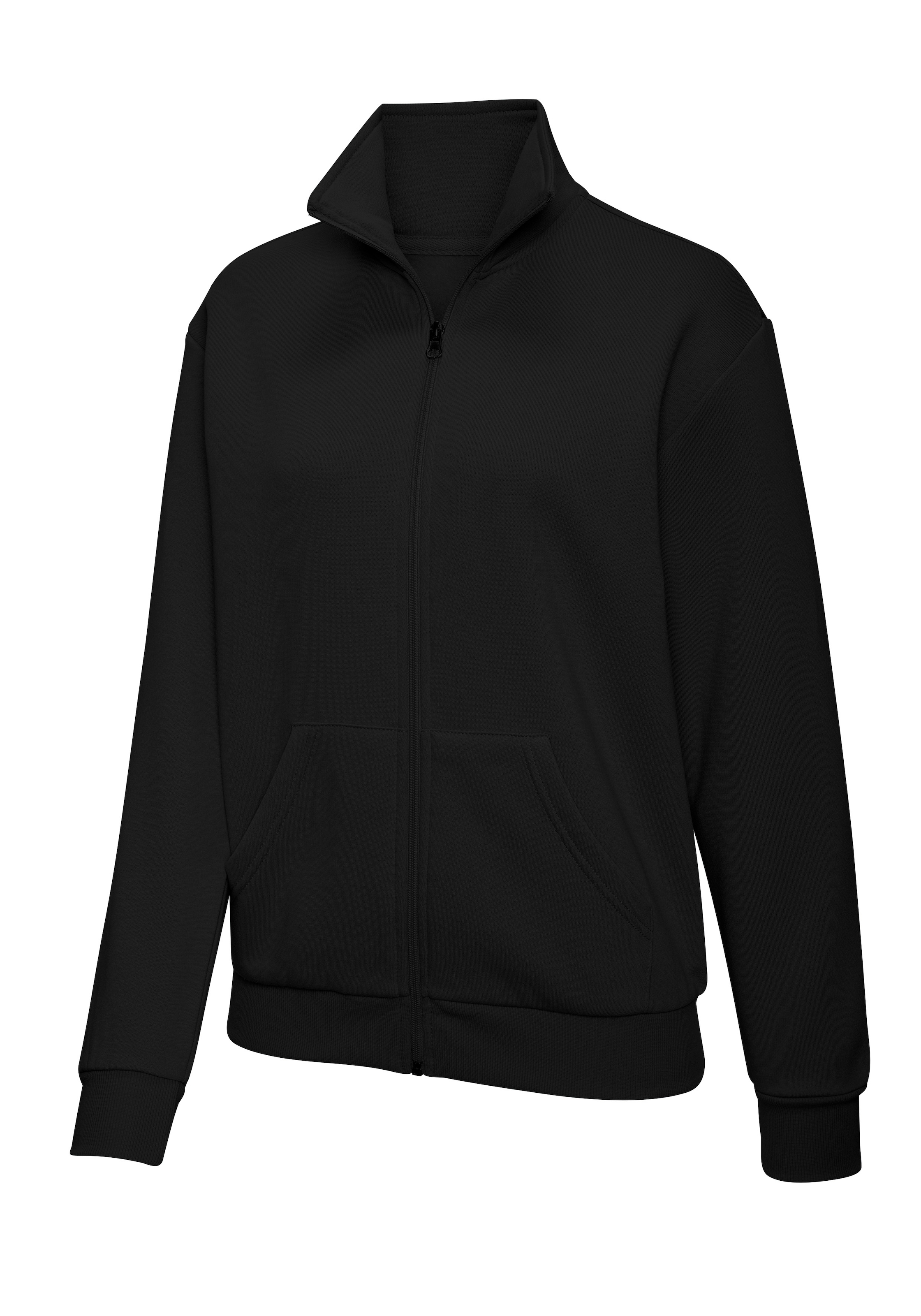 Bench. Loungewear Sweatjacke mit hohem Stehkragen