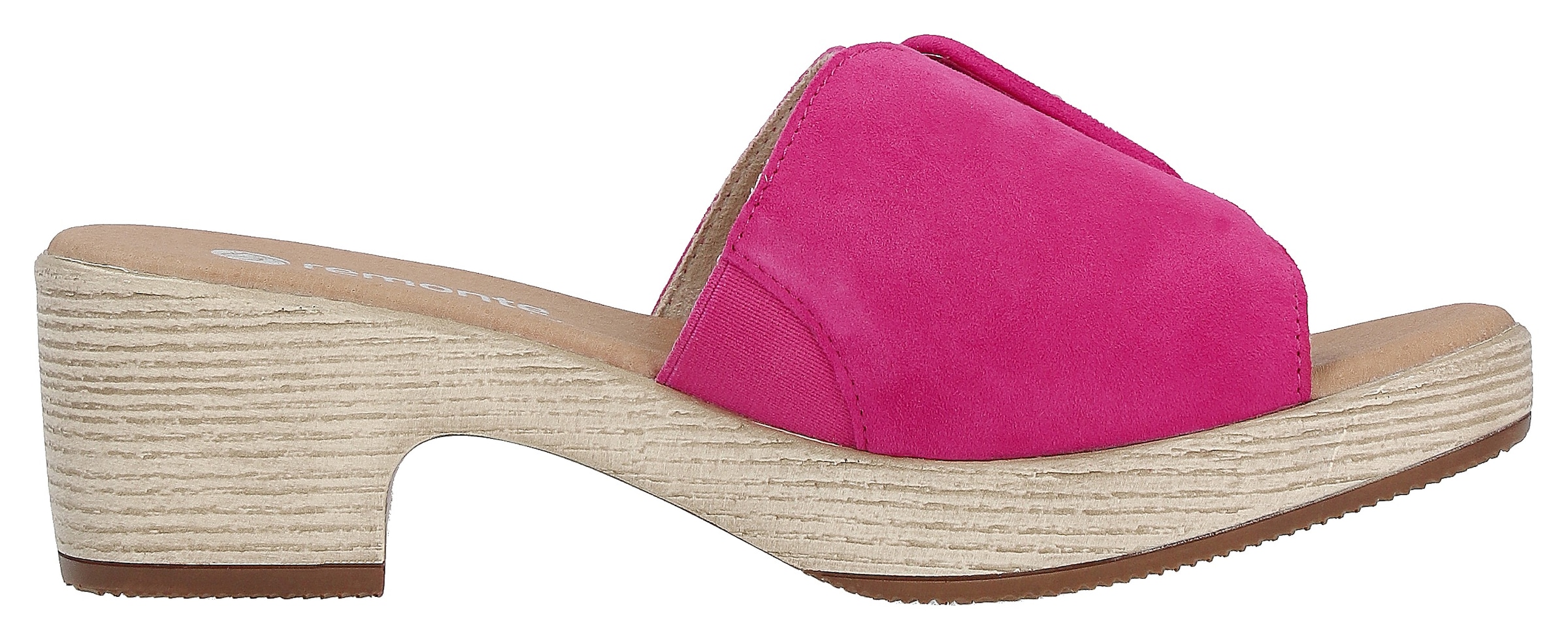Remonte Pantolette »ELLE-Collection«, Blockabsatz, Sommerschuh, Schlappen, Zierschnalle, ELLE-Collection