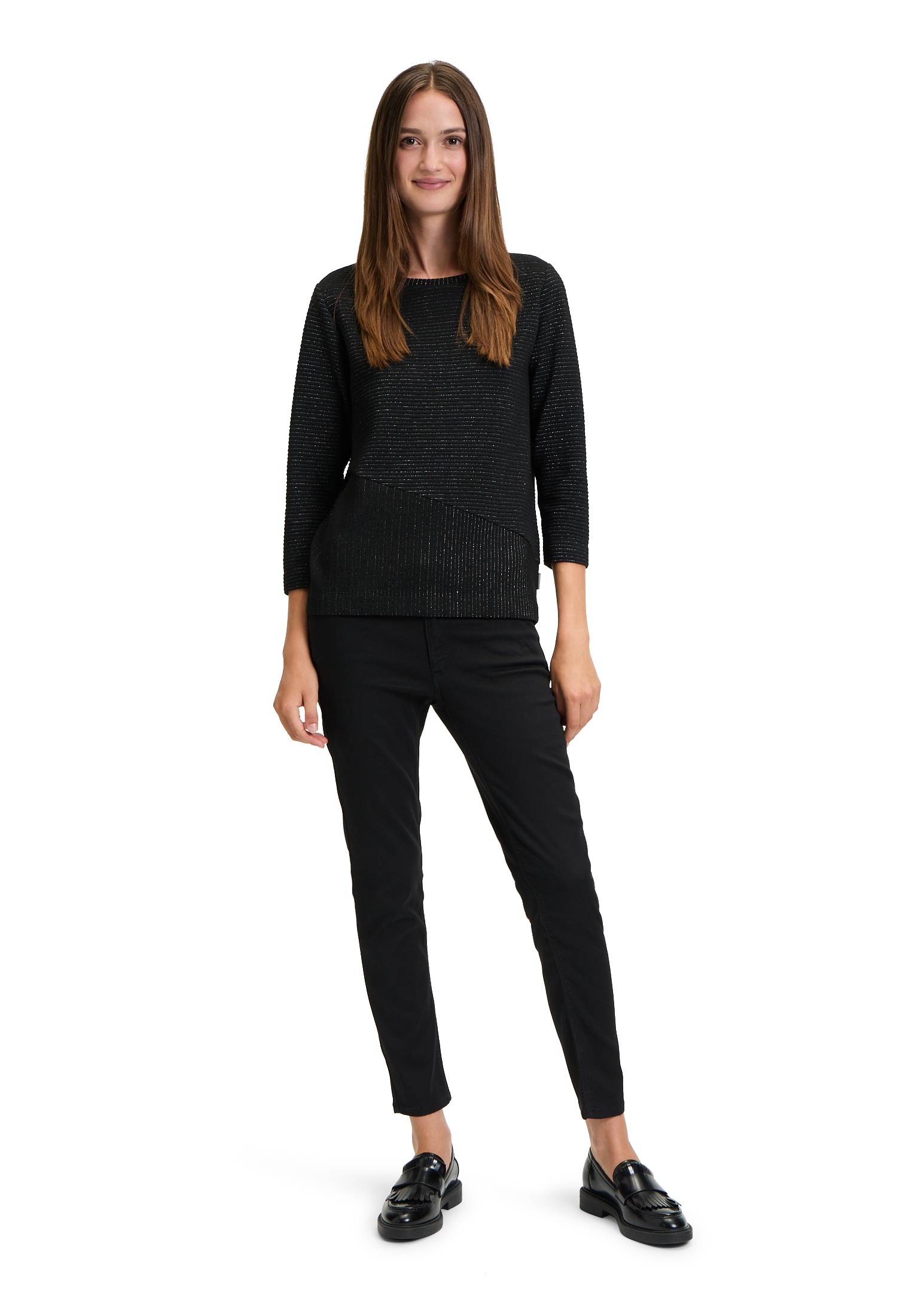 Betty&Co Sweatshirt »Sweatpullover mit Lurexfaden«