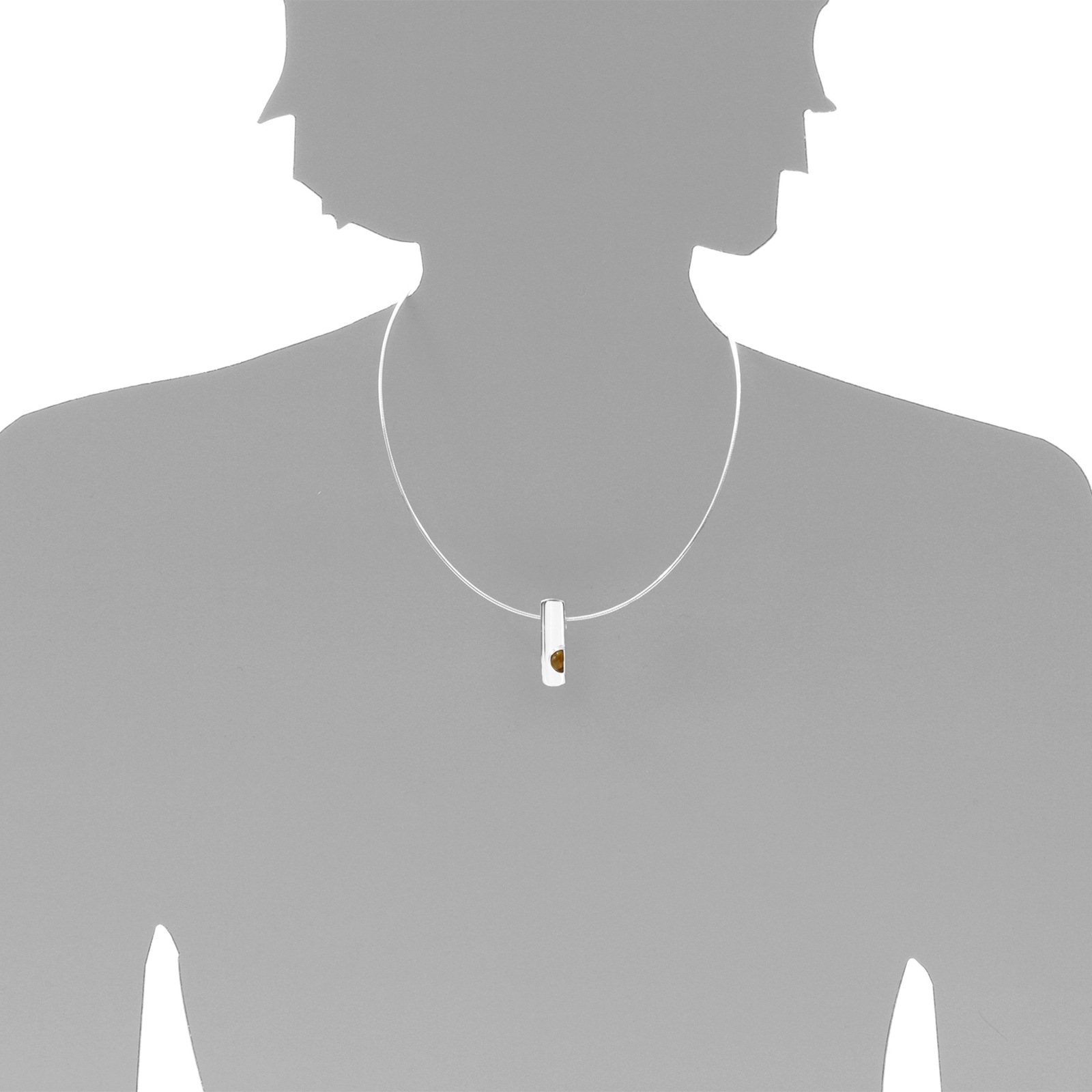 OSTSEE-SCHMUCK Kette mit Anhänger »- Gleiter-Ida-Marie - Silber 925/000 - Bernstein«