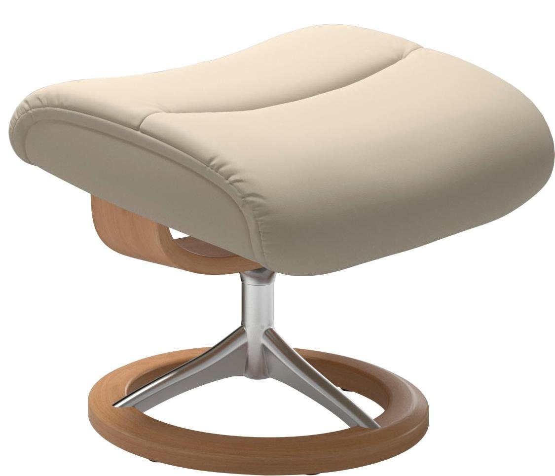 Stressless® Relaxsessel »View«, (Set, Relaxsessel mit Hocker), mit Signature Base, Größe S,Gestell Eiche
