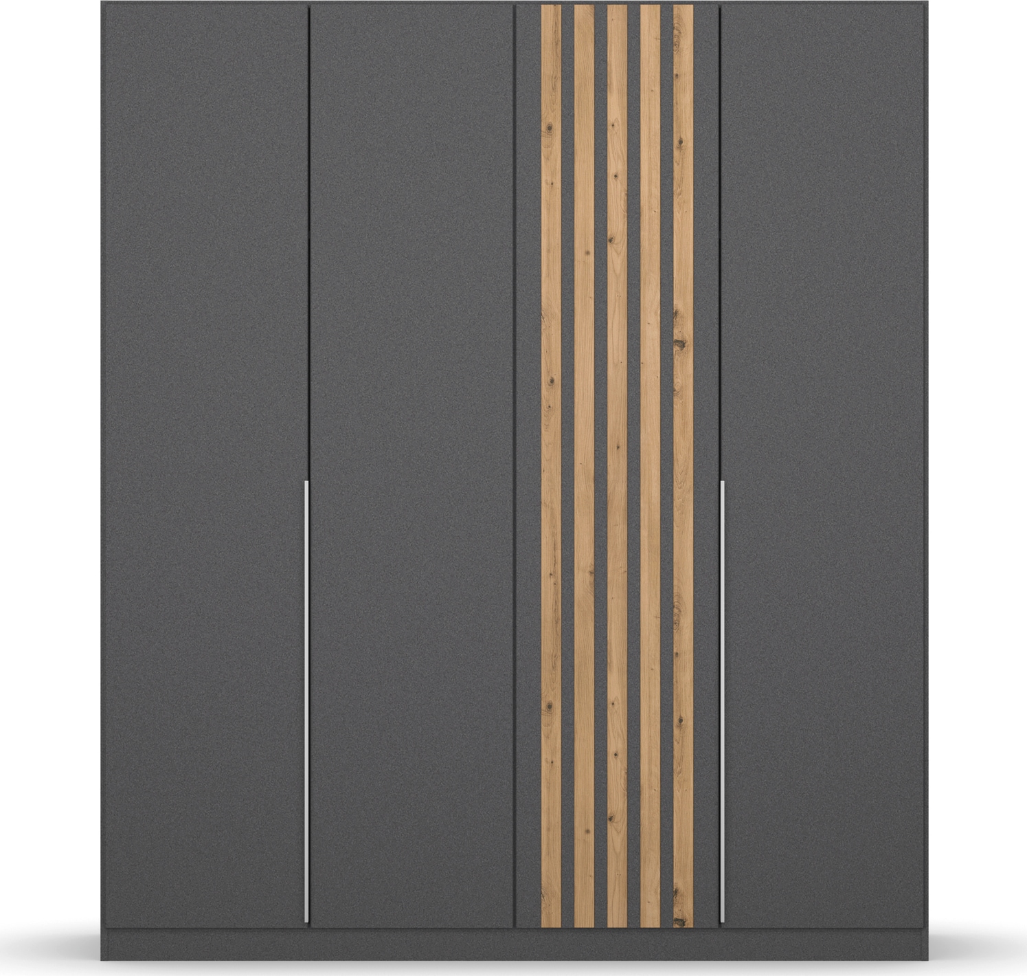 rauch Drehtürenschrank »Kleiderschrank Schrank Garderobe Garderobenschrank LAMELLA«, elegante Lamellen-Auflage in 3D Akustikpaneel Optik MADE IN GERMANY