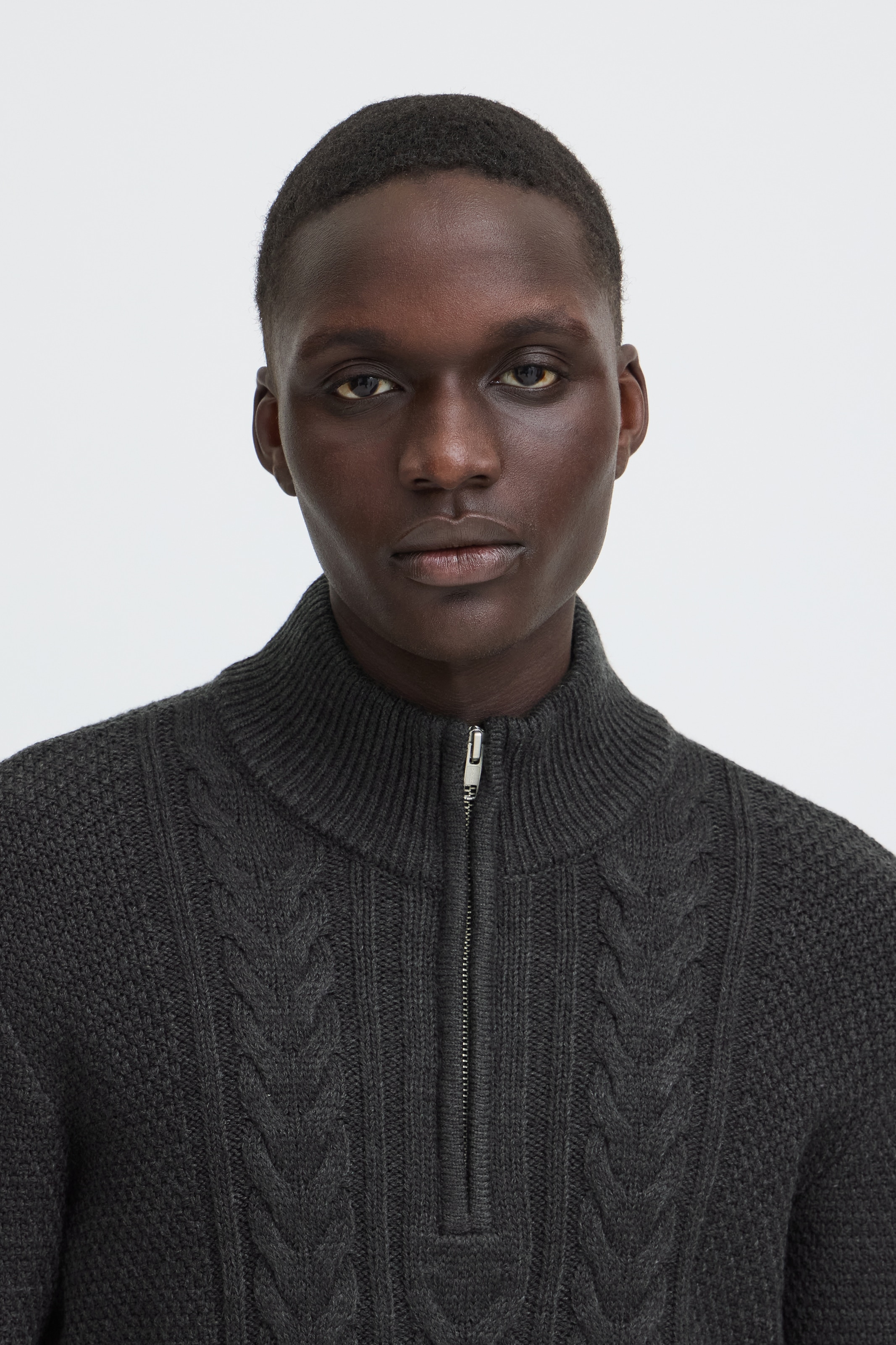 Blend Stehkragenpullover »BHBASIM HALF ZIPP« Baumwollmischung, regular fit