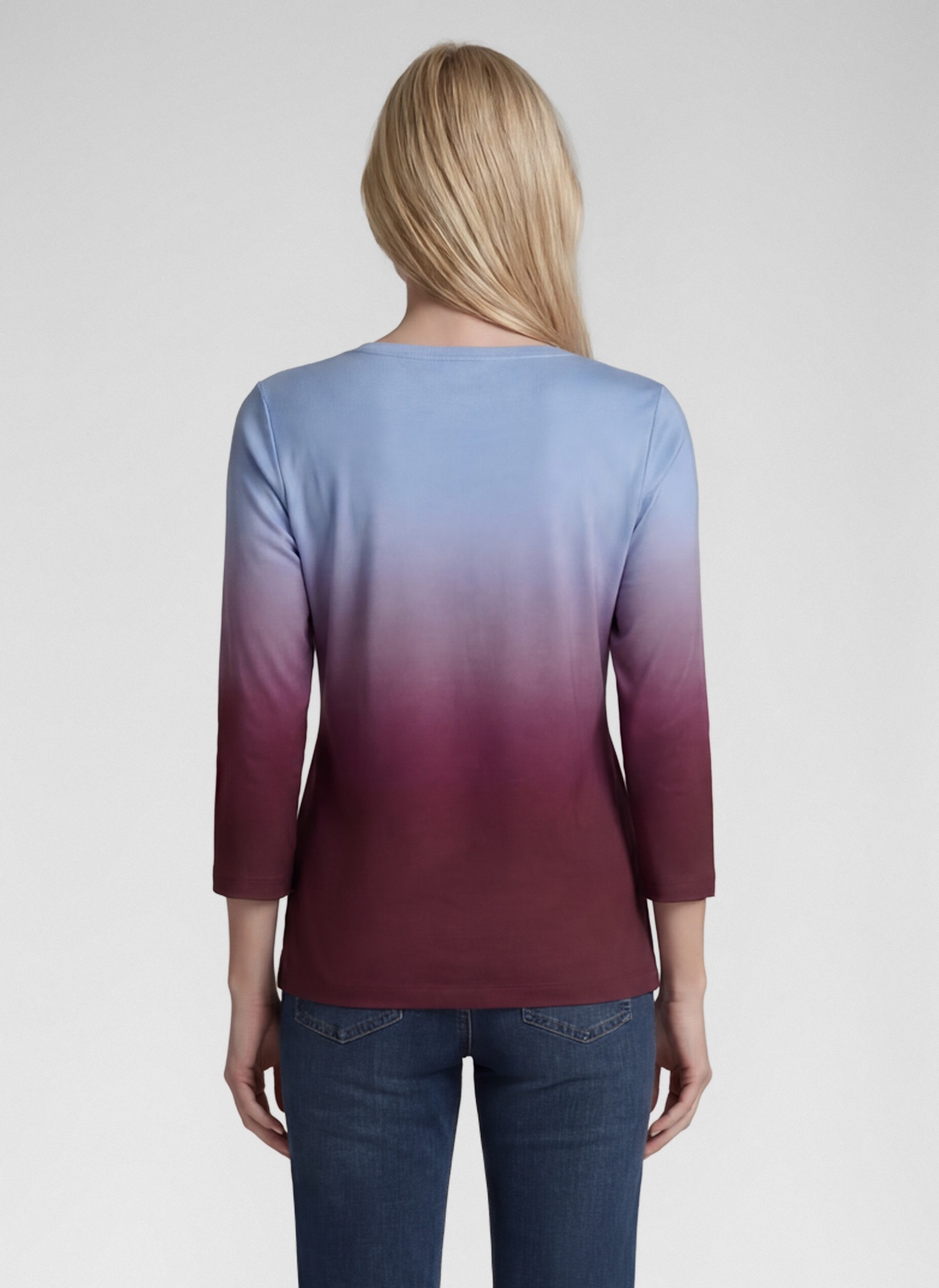 Rabe 3/4-Arm-Shirt mit Farbverlauf und Prints