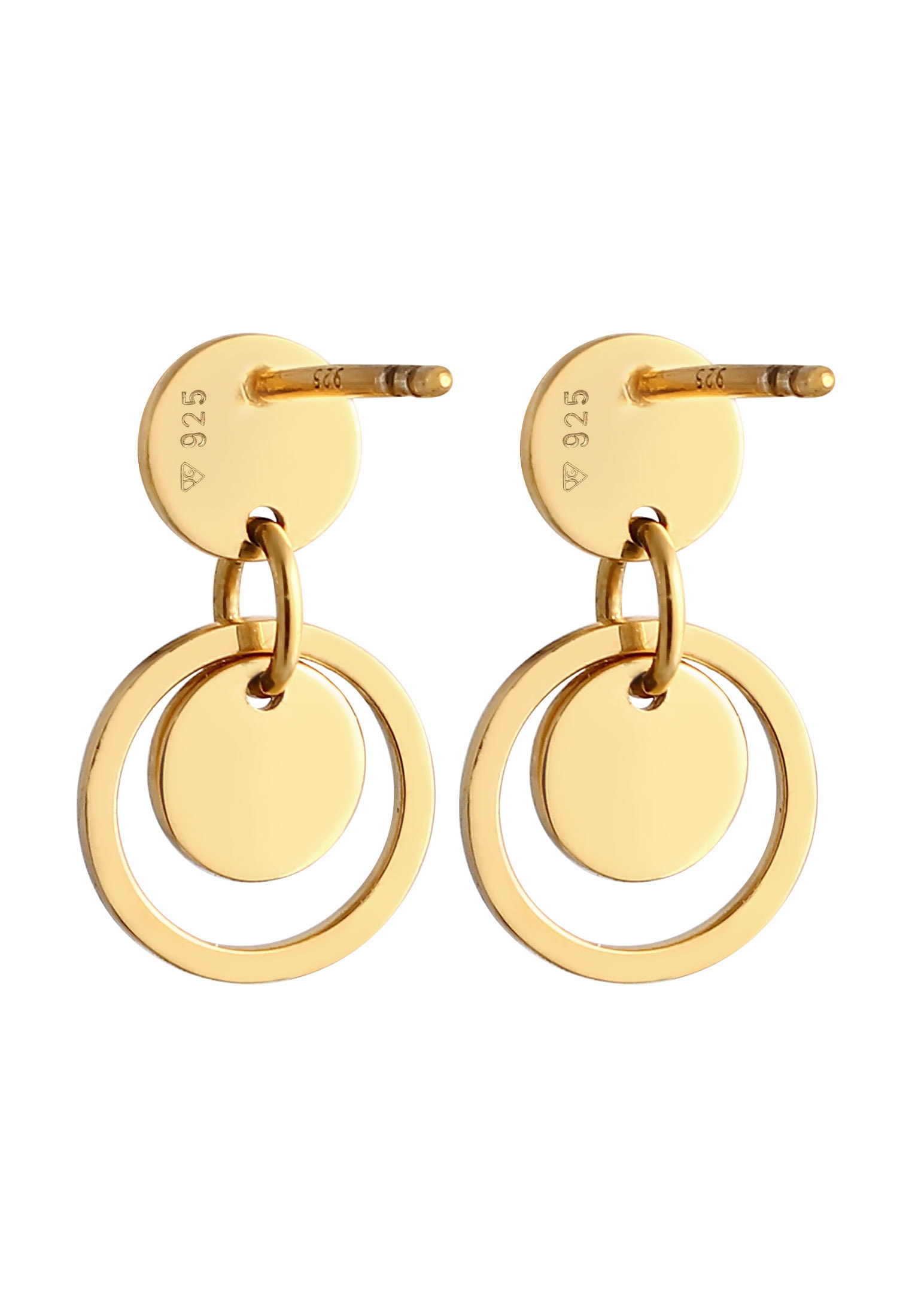 Elli Paar Ohrstecker »Ohrringe Kreis Rund Geo Trend Hippie 925 Silber«