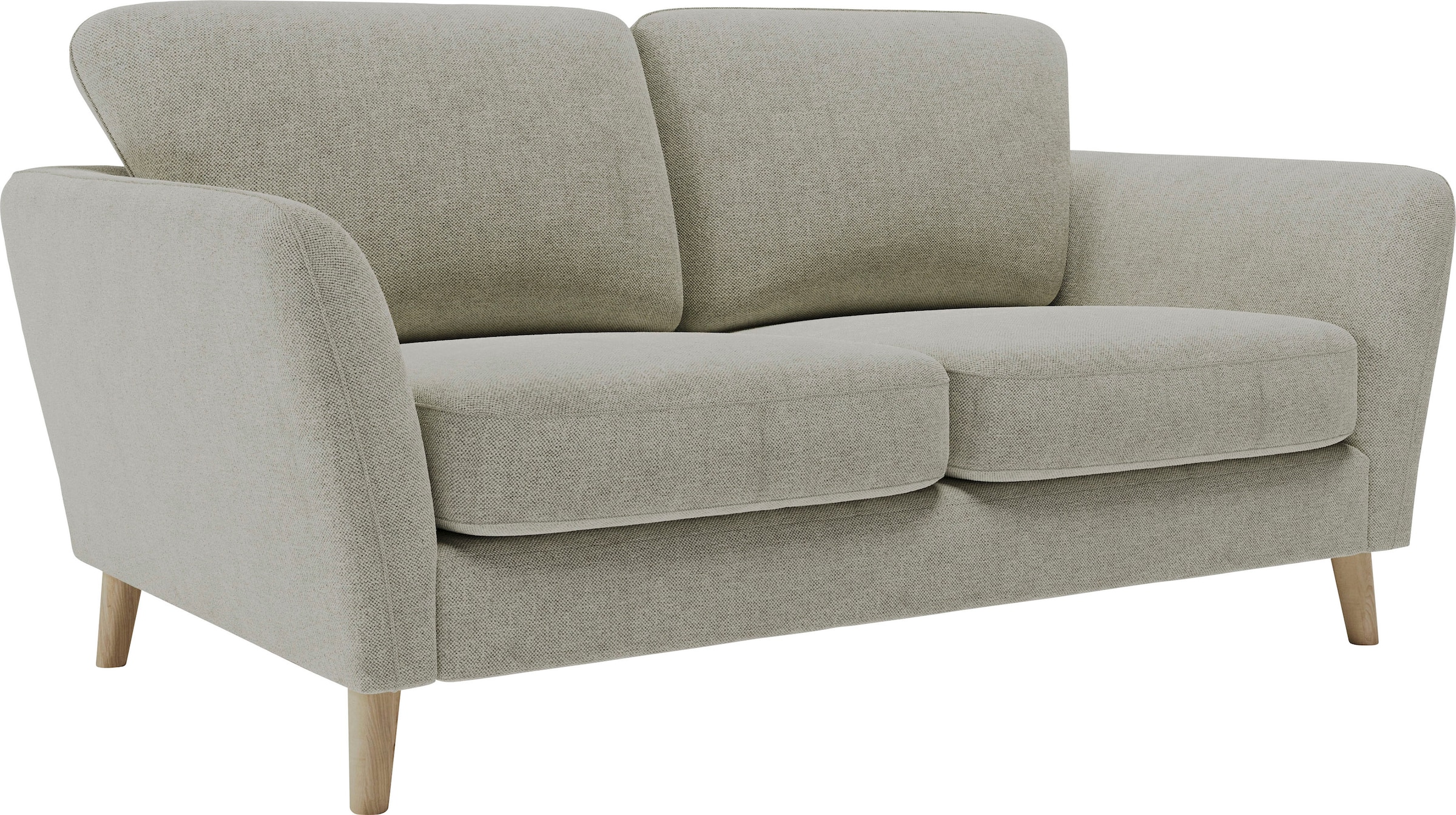 Home affaire 2-Sitzer »MARSEILLE Sofa 170 cm«, mit Massivholzbeinen aus Eiche, verschiedene Bezüge und Farbvarianten