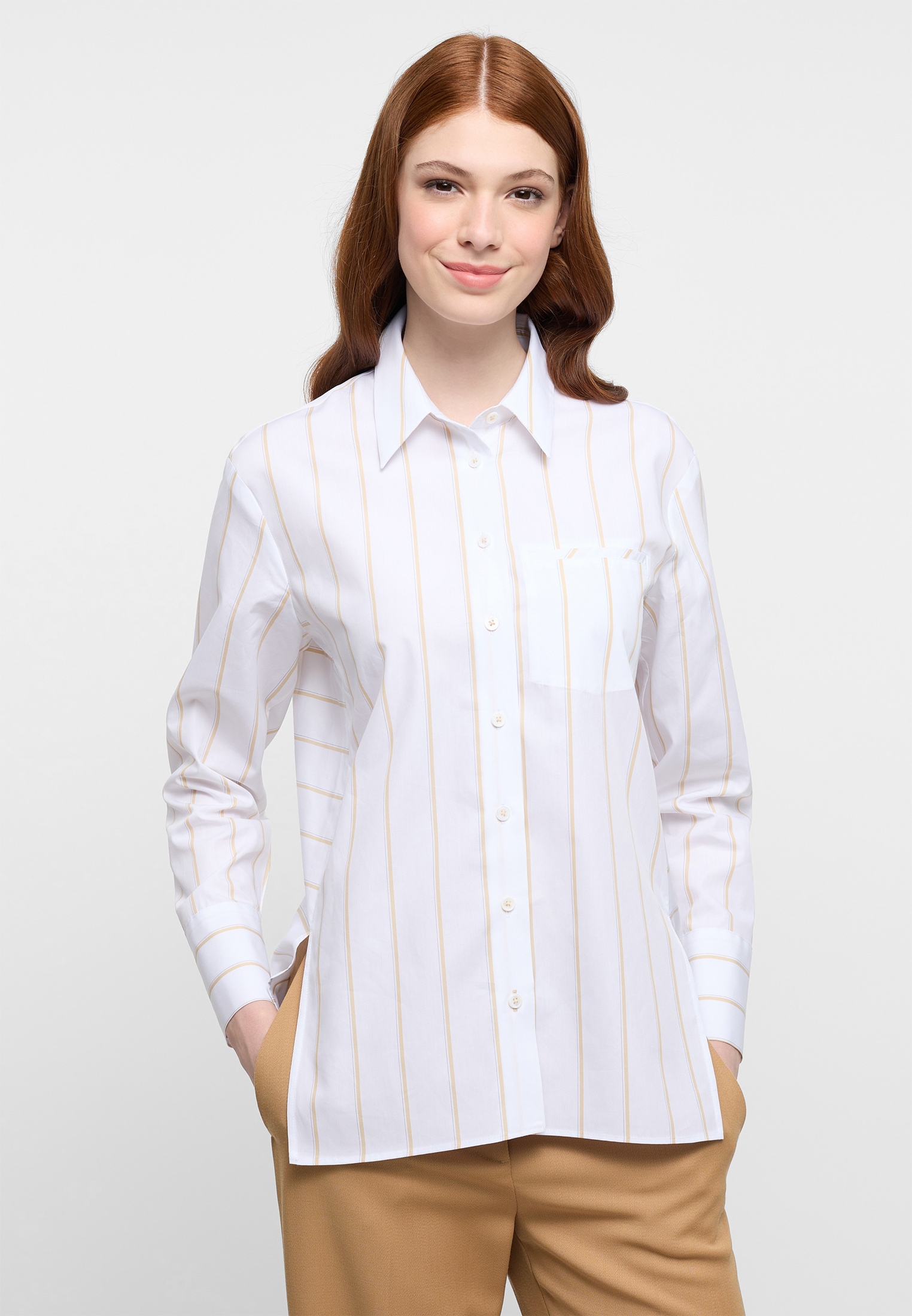 Eterna Hemdbluse »LOOSE FIT« EASY IRON (bügelleicht)