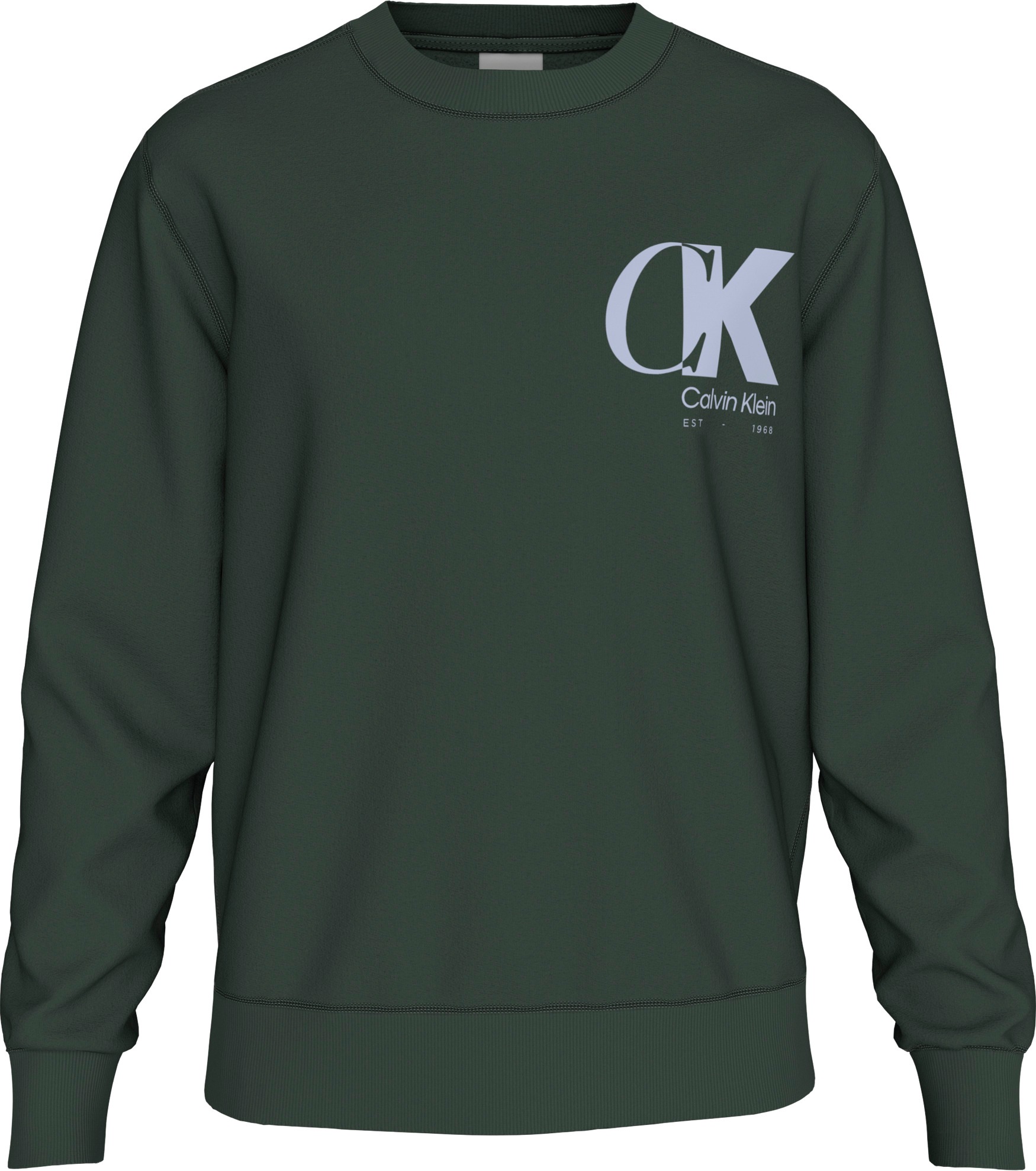 Calvin Klein Sweatshirt »LS EU 350TERRY CK OVERLAP GRAPHI«, Rundhalsausschnitt, regular fit