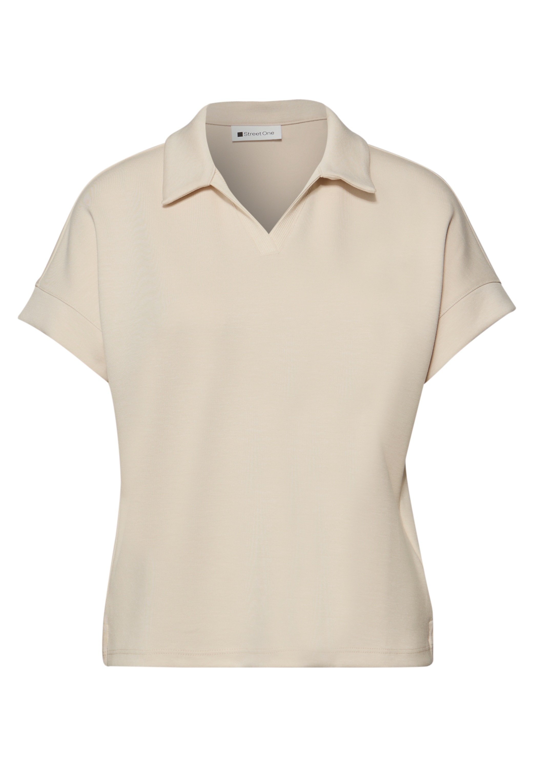 STREET ONE Shirttop mit Polo Kragen