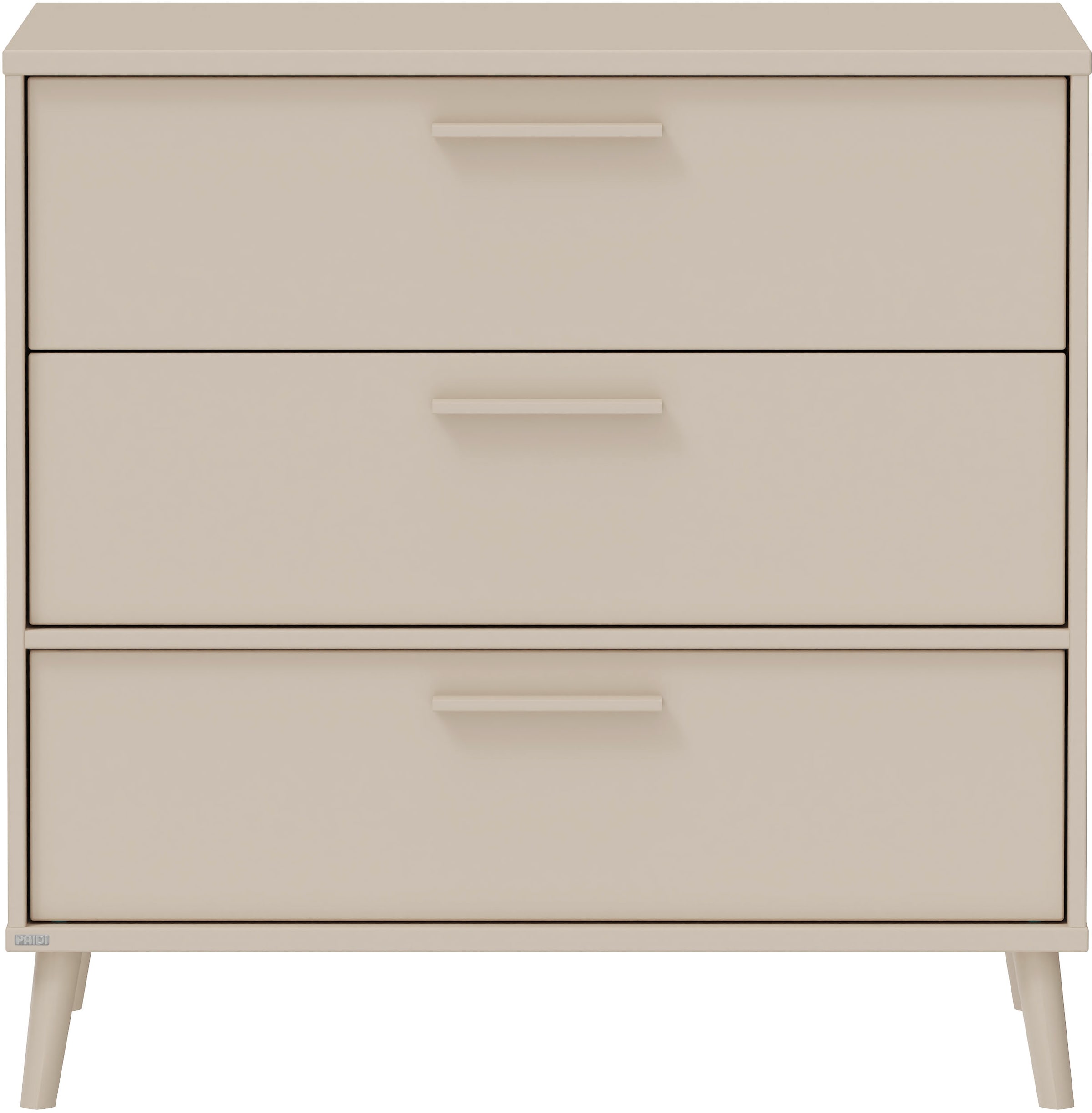 PAIDI Wickelkommode »EEFJE in Beige, 3 Schubladen mit Soft-Close, verschiedene Ausführungen« bis 50 kg langlebige Kommode, geprüfte Sicherheit, Wickeltisch aus Holz 95 cm